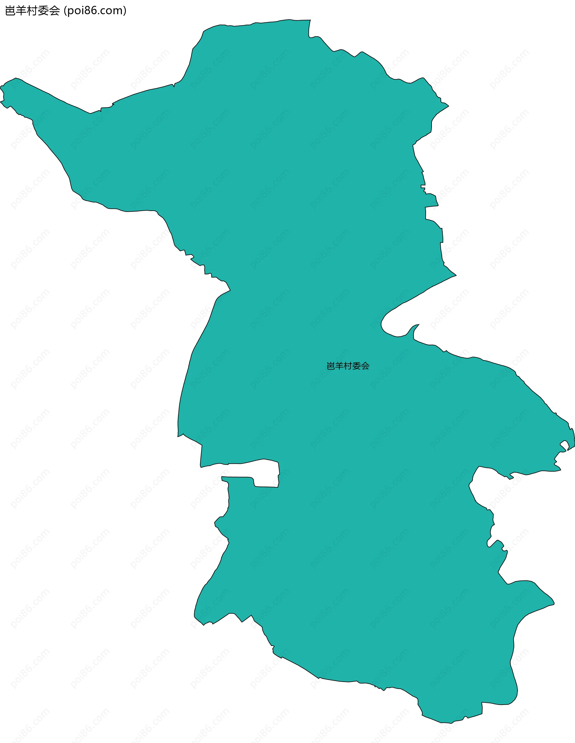 岜羊村委会边界地图