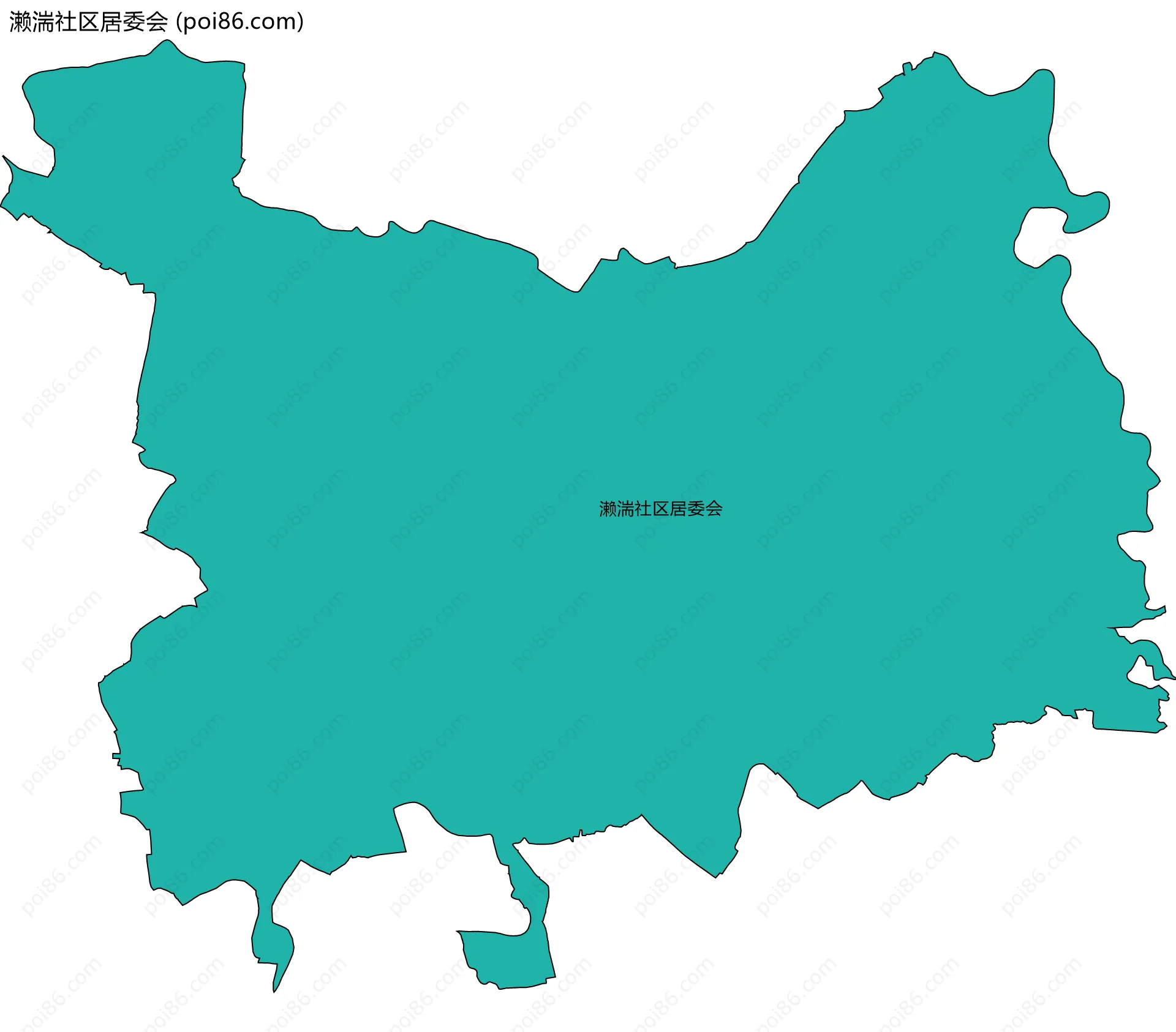 濑湍社区居委会边界地图