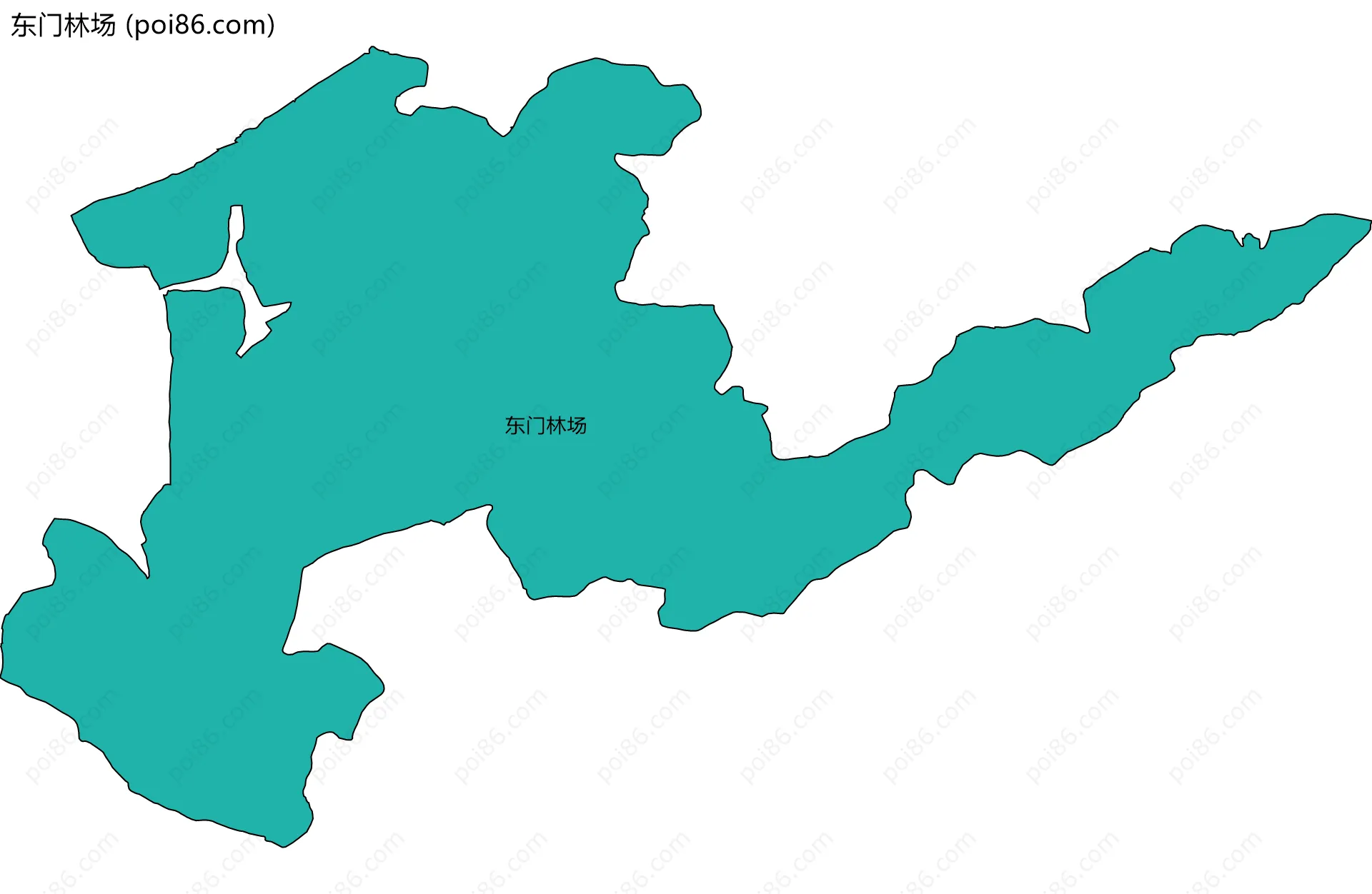 东门林场边界地图