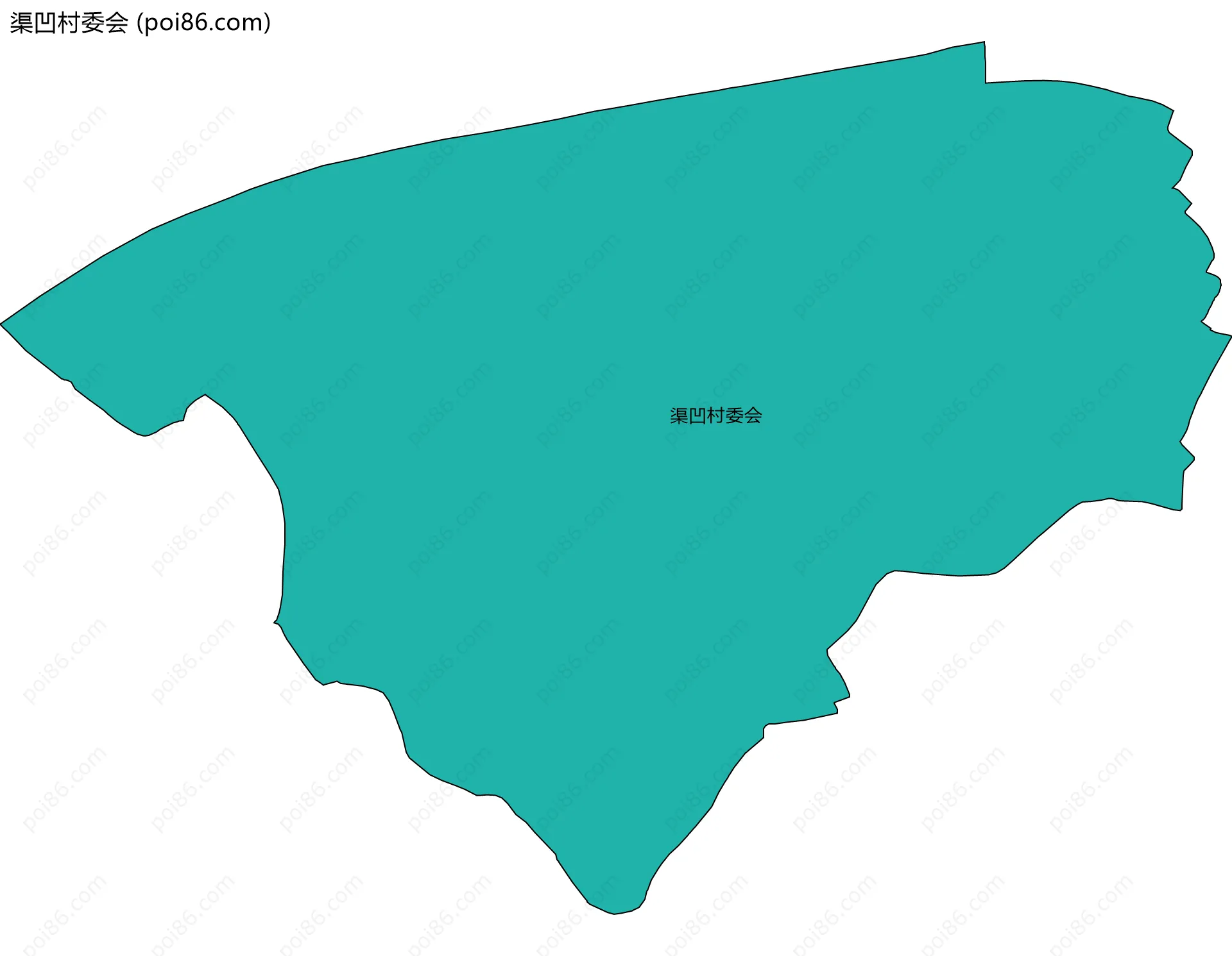 渠凹村委会边界地图
