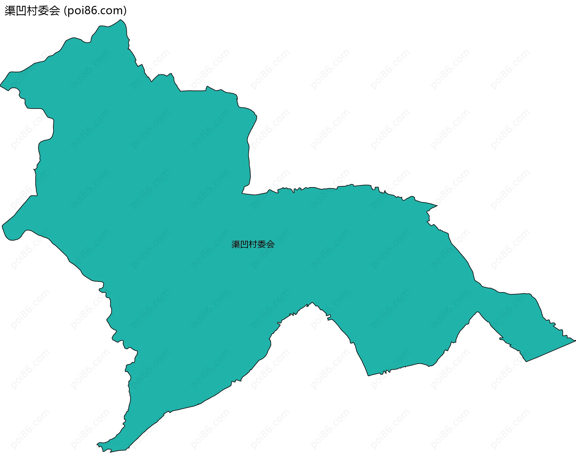 渠凹村委会边界地图