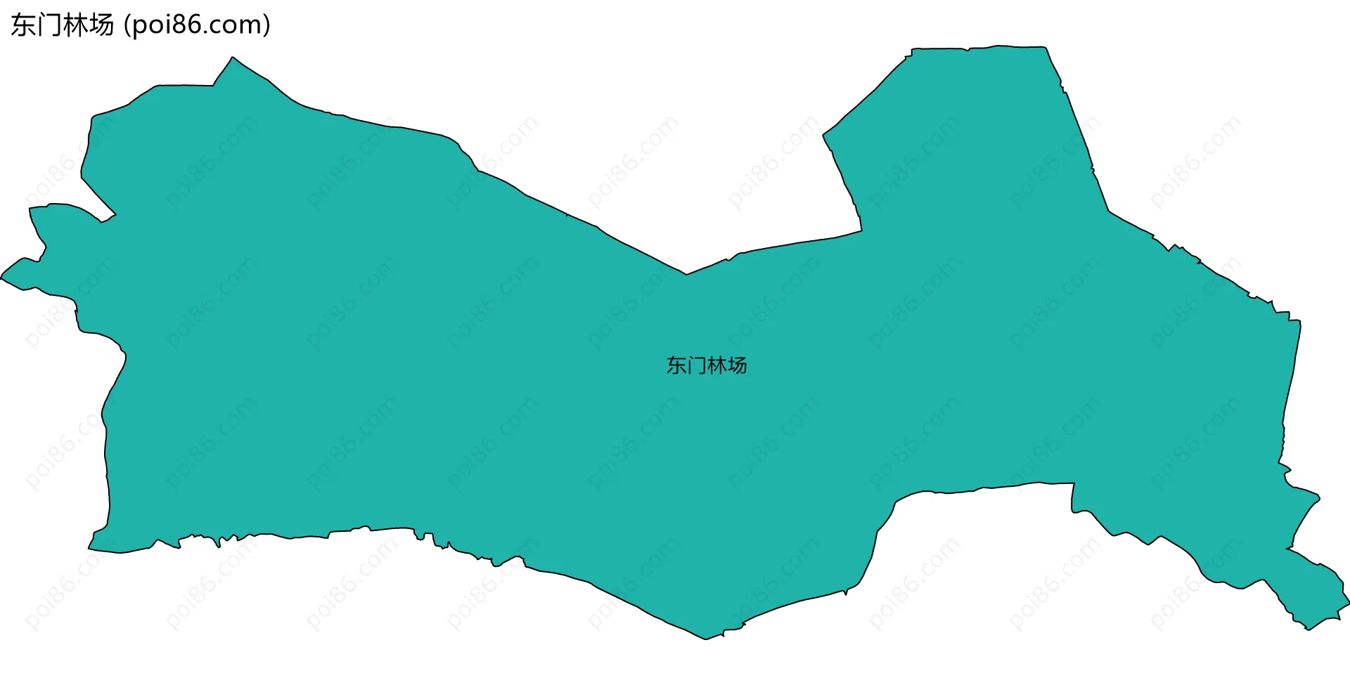 东门林场边界地图