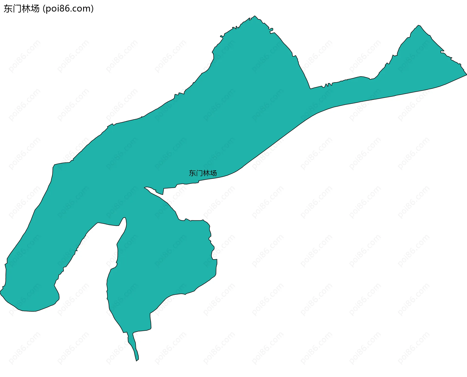 东门林场边界地图