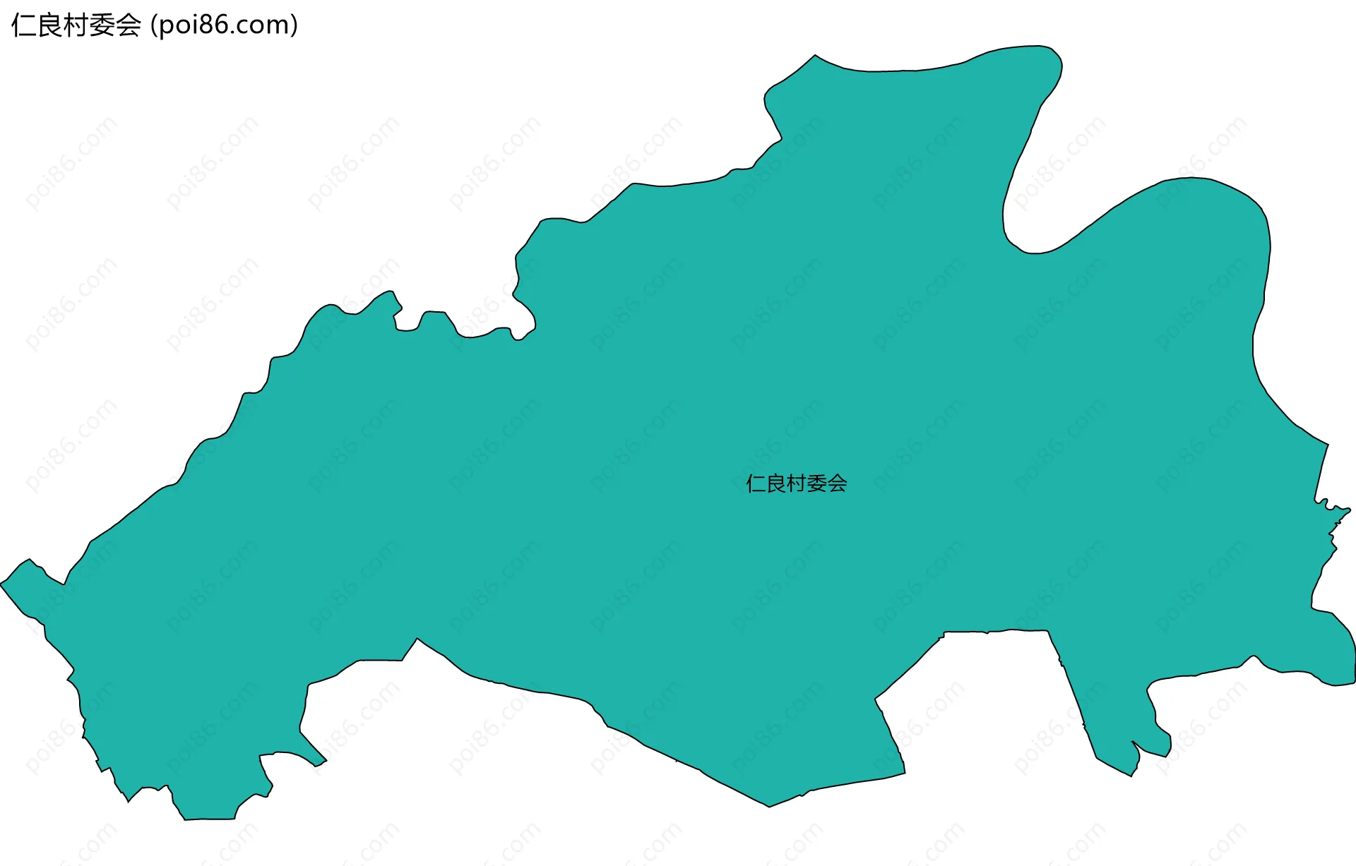 仁良村委会边界地图