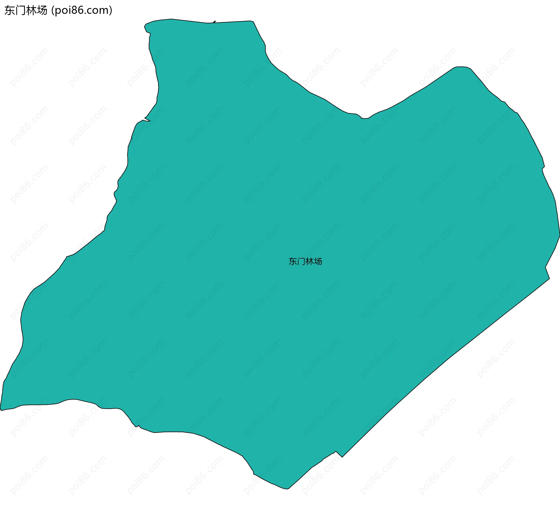 东门林场边界地图