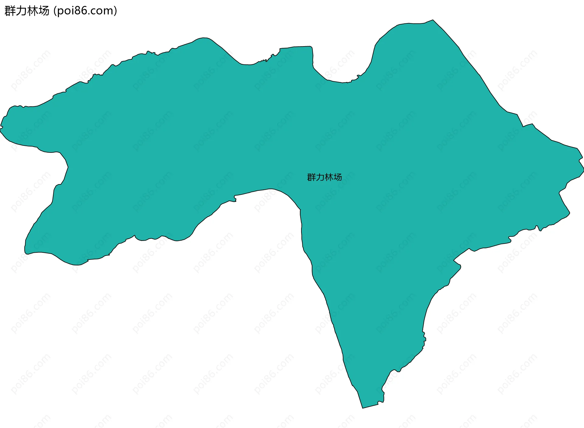 群力林场边界地图