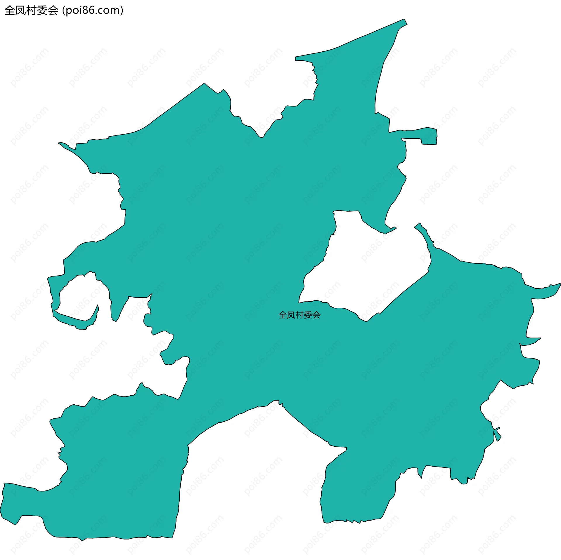 全凤村委会边界地图