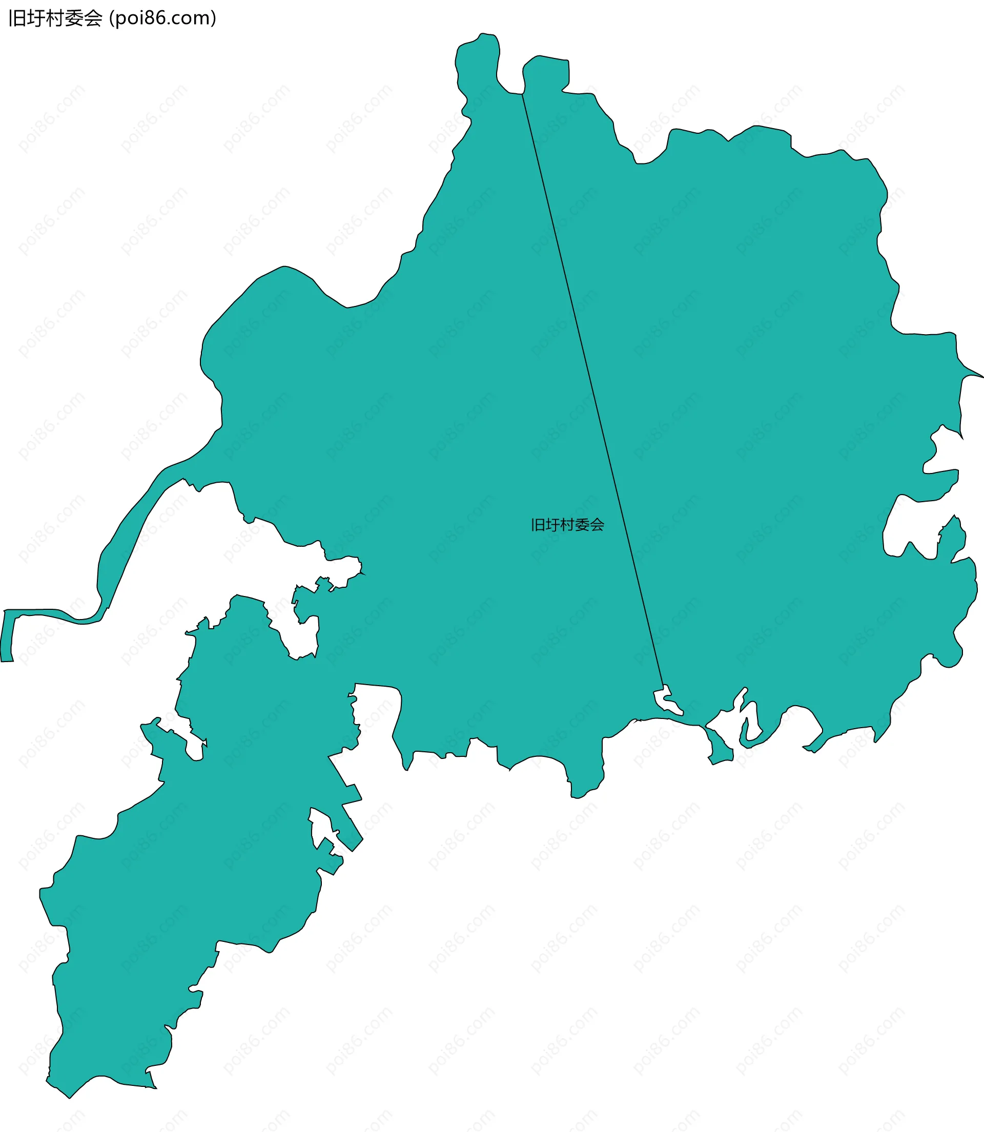 旧圩村委会边界地图