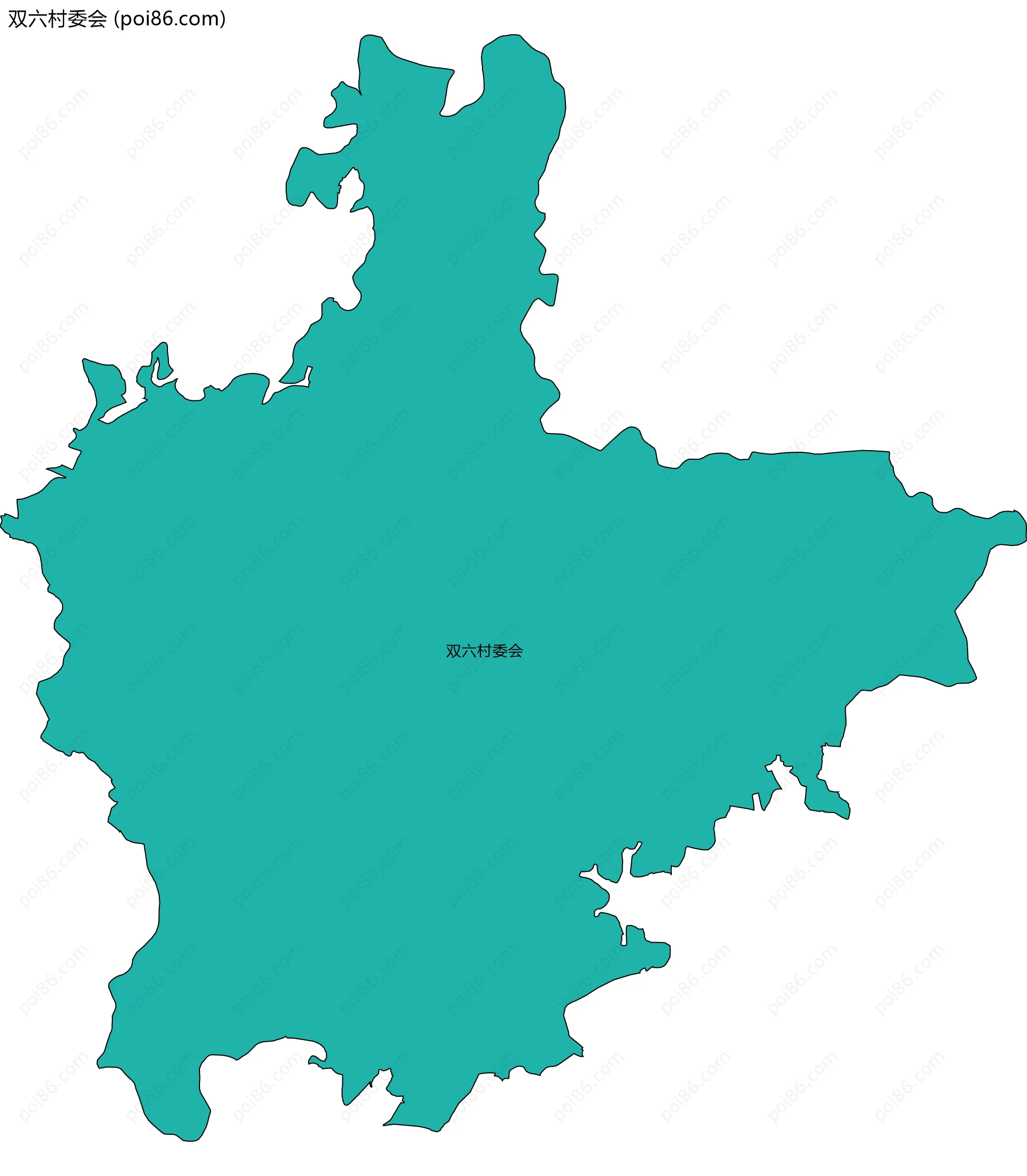 双六村委会边界地图