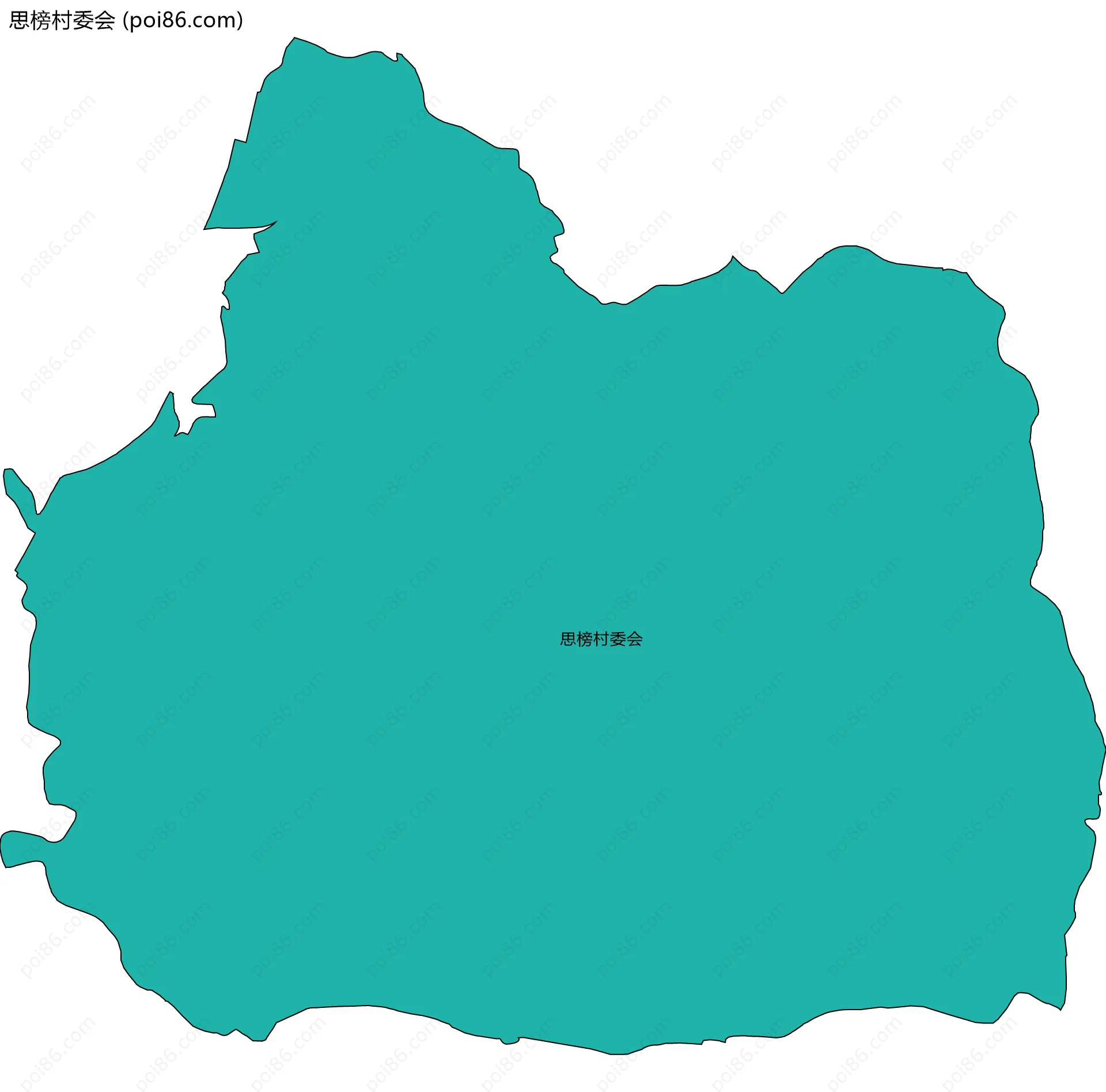 思榜村委会边界地图