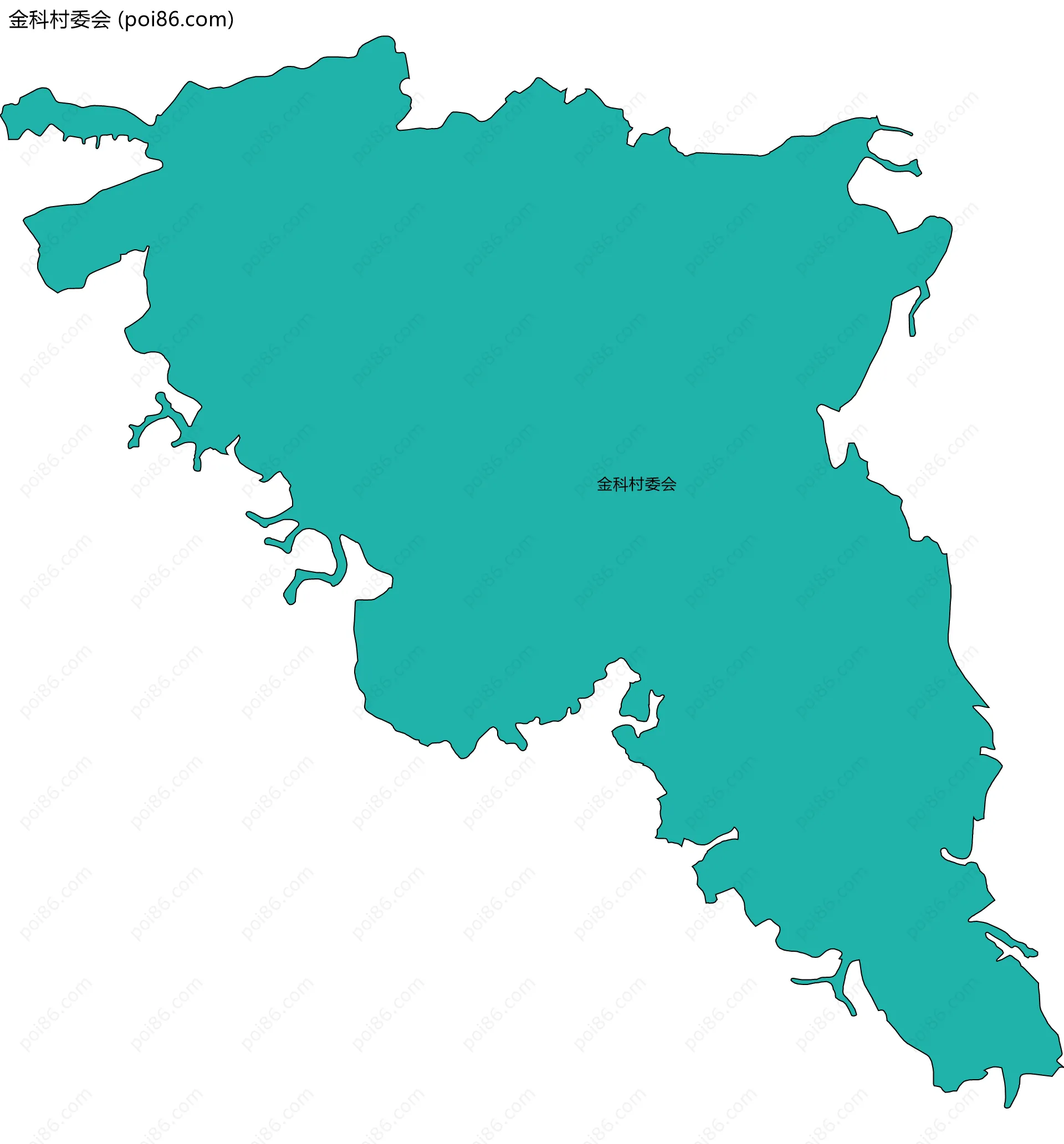 金科村委会边界地图