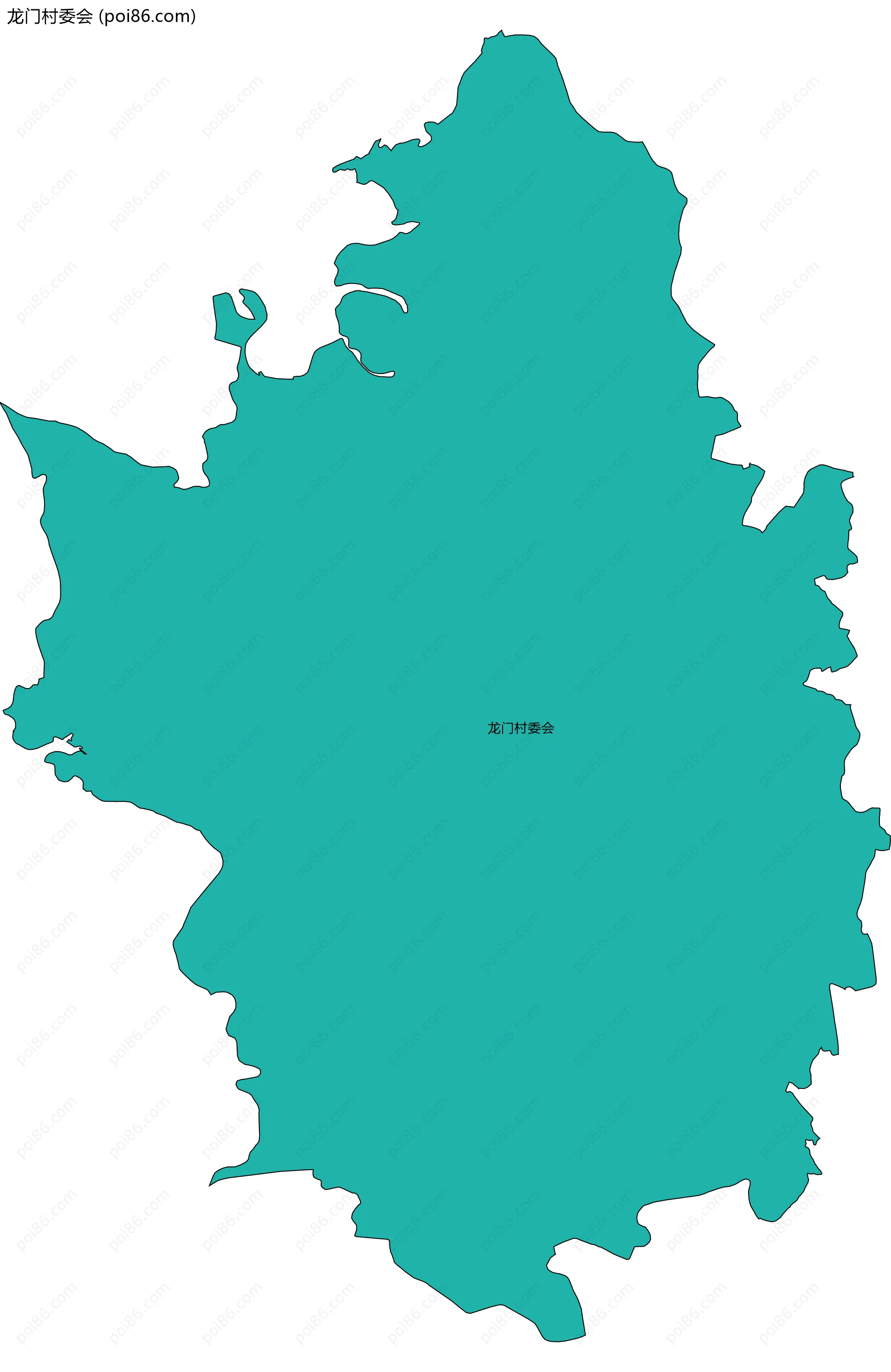 龙门村委会边界地图