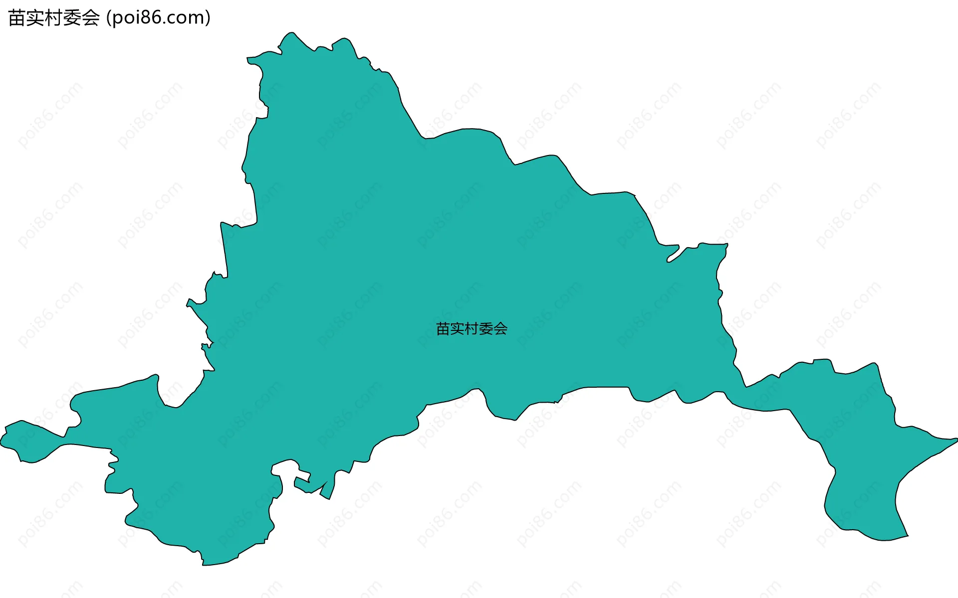 苗实村委会边界地图