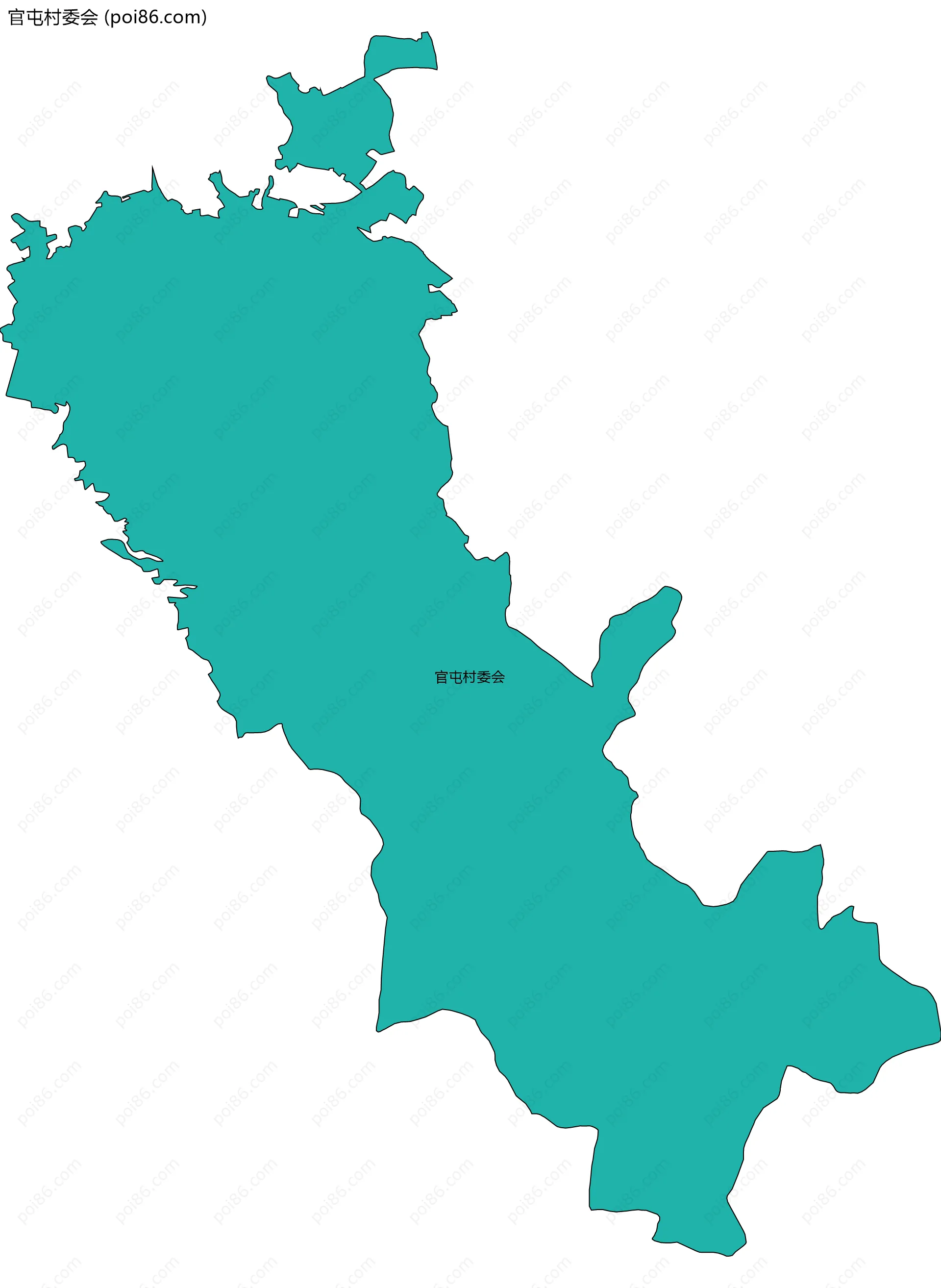 官屯村委会边界地图