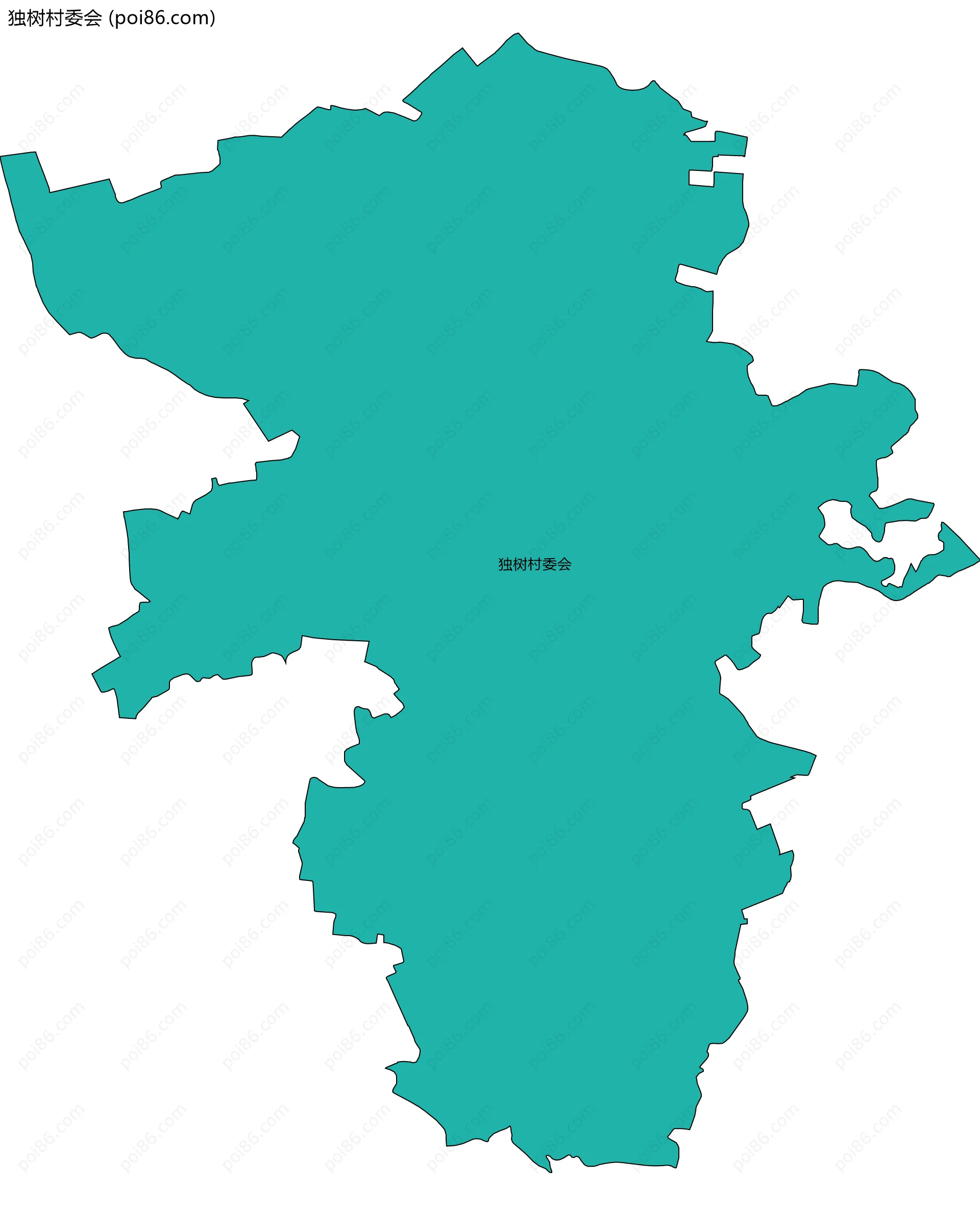 独树村委会边界地图