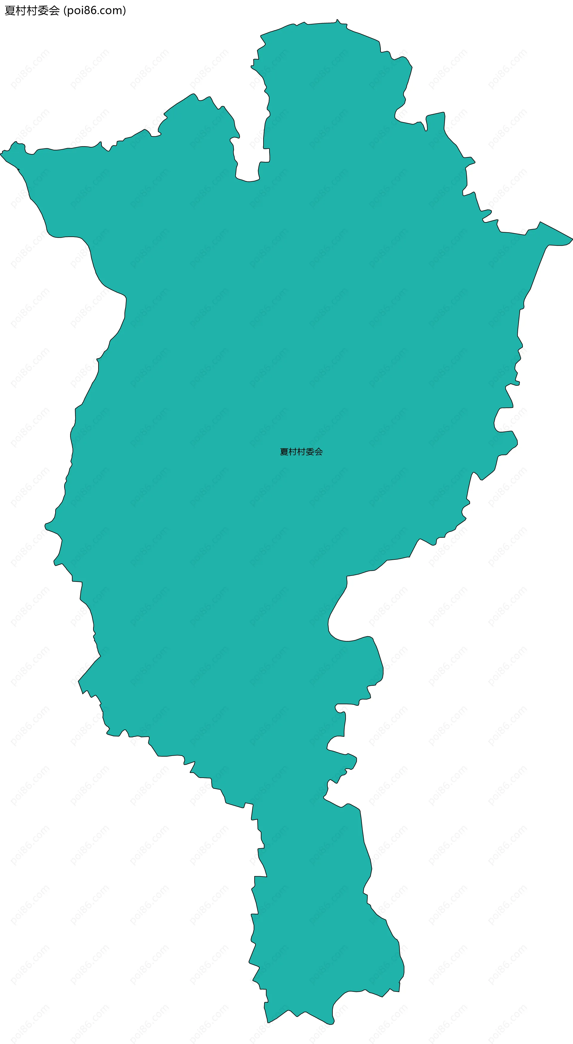 夏村村委会边界地图