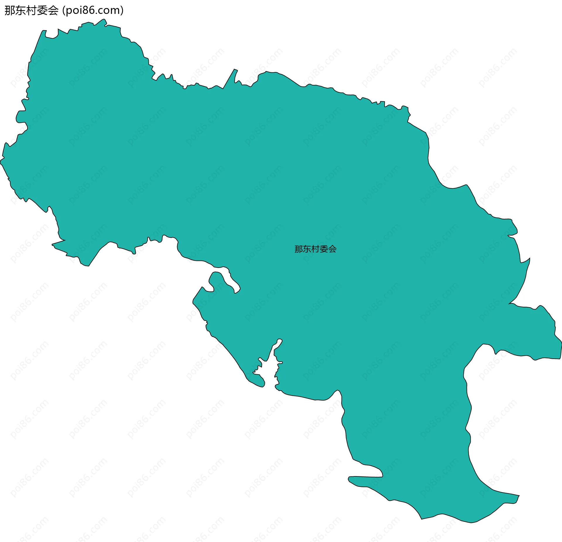 那东村委会边界地图