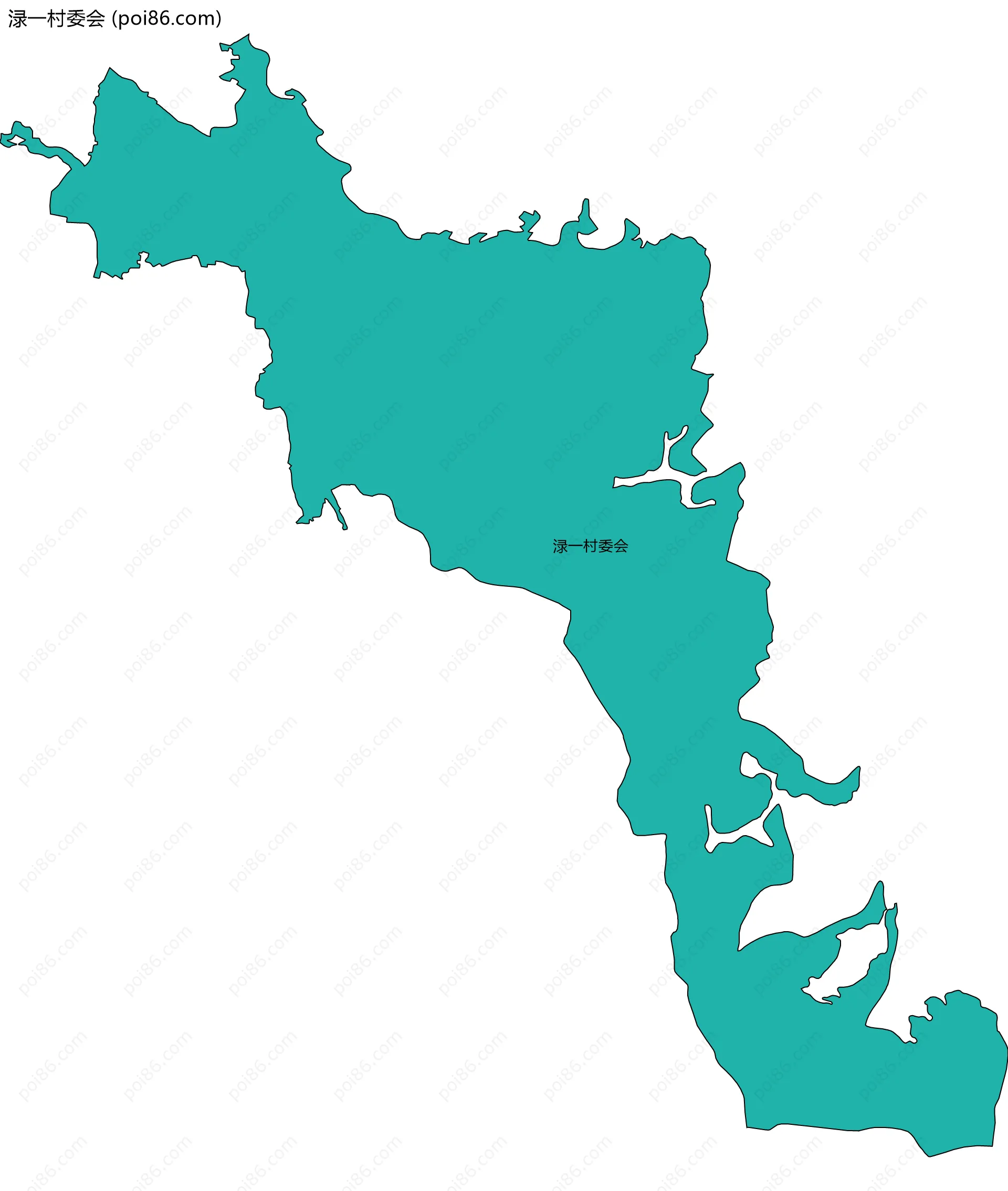 渌一村委会边界地图