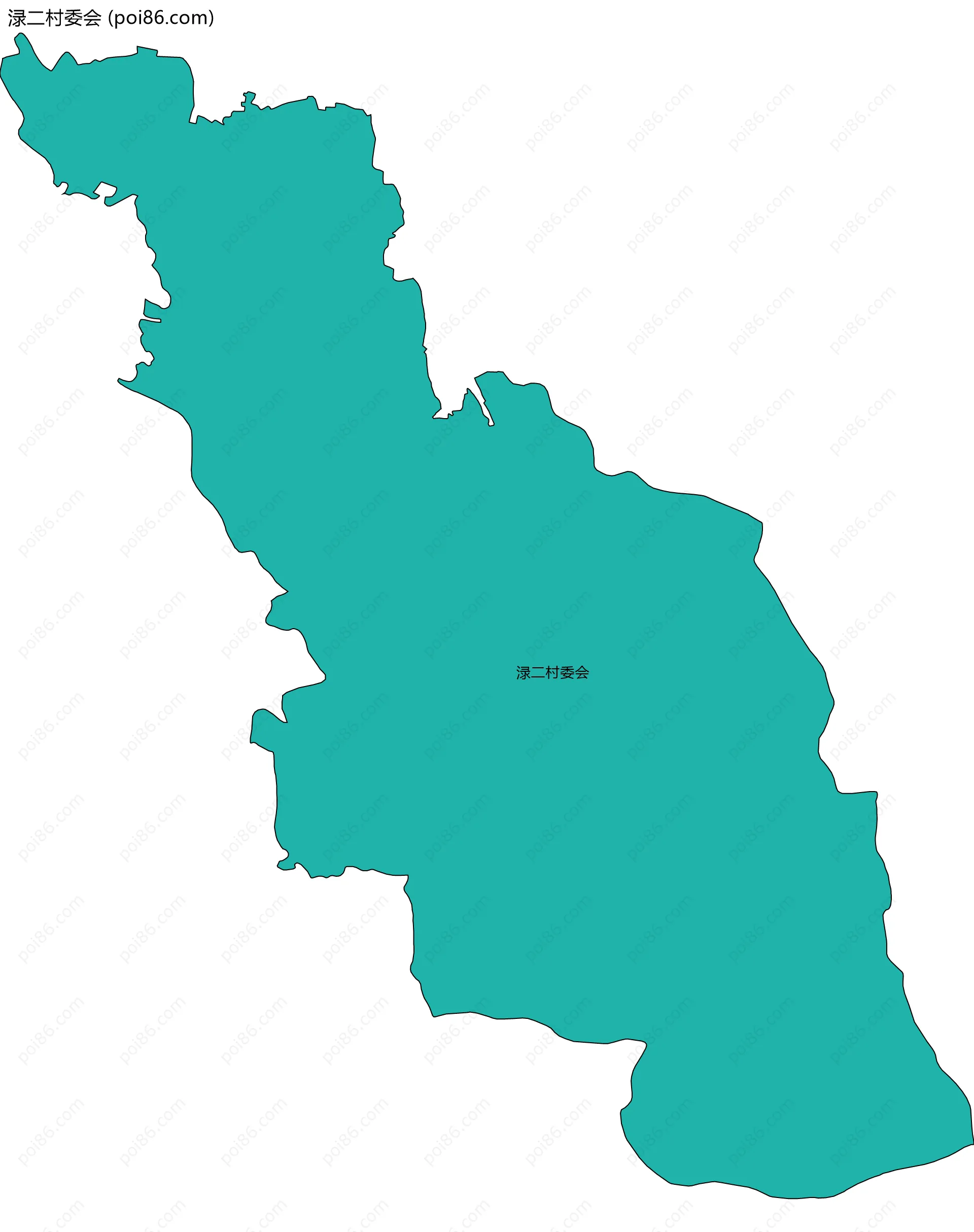 渌二村委会边界地图