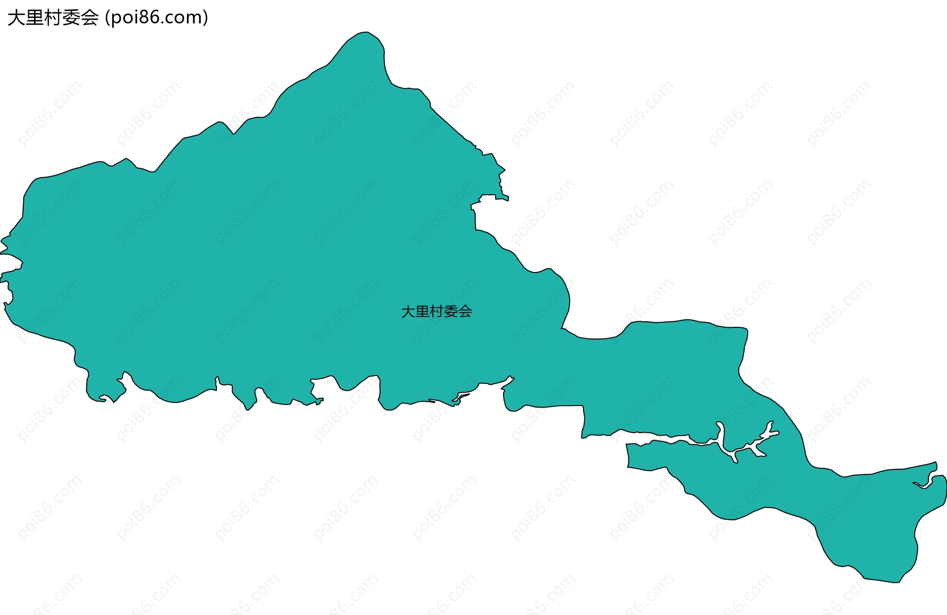 大里村委会边界地图