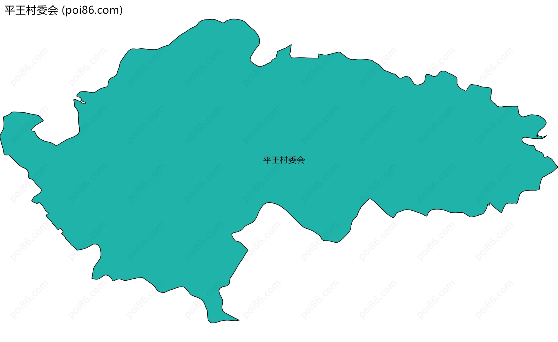 平王村委会边界地图