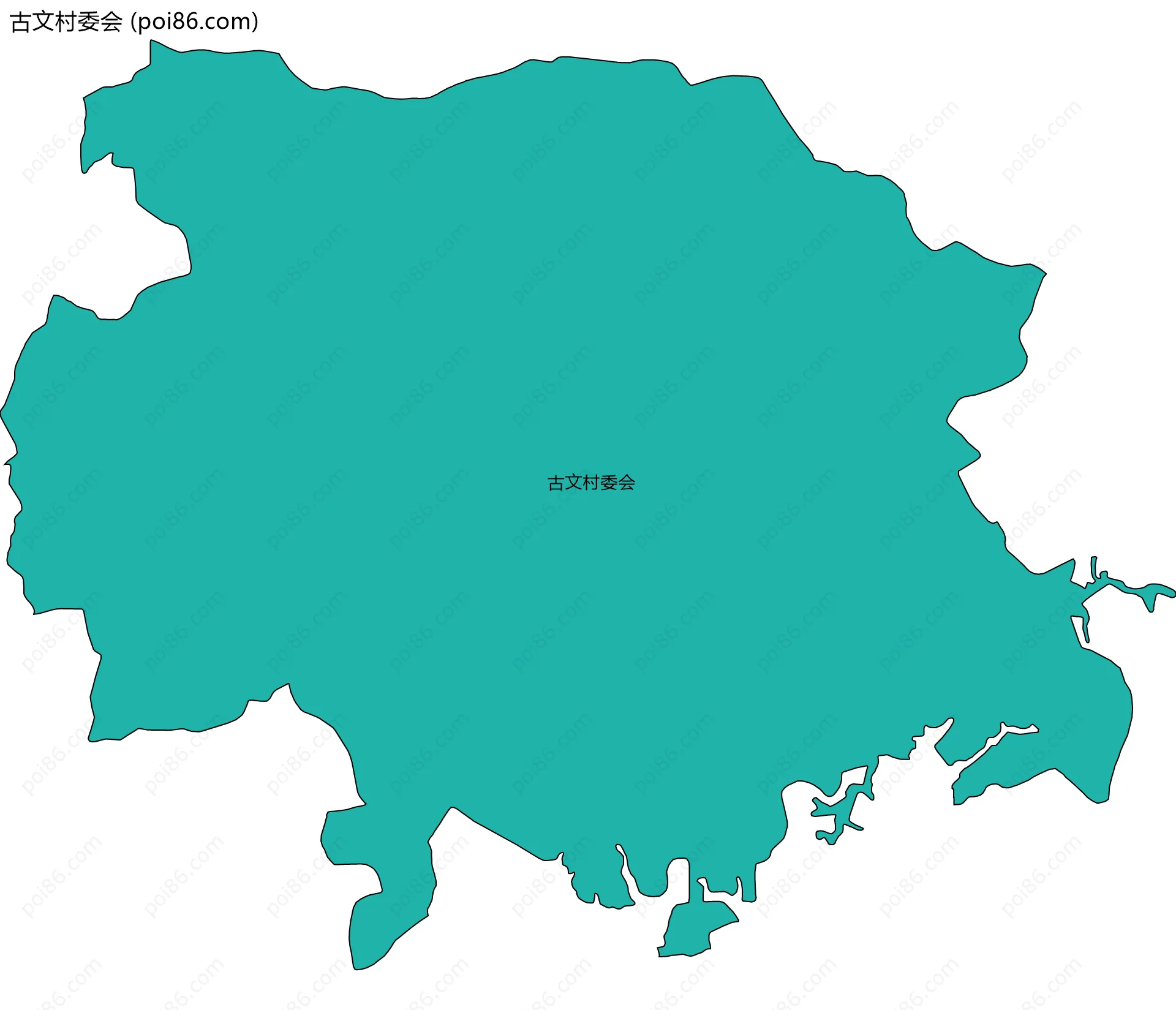 古文村委会边界地图