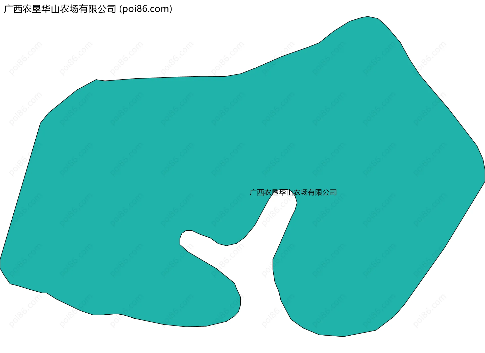 广西农垦华山农场有限公司边界地图