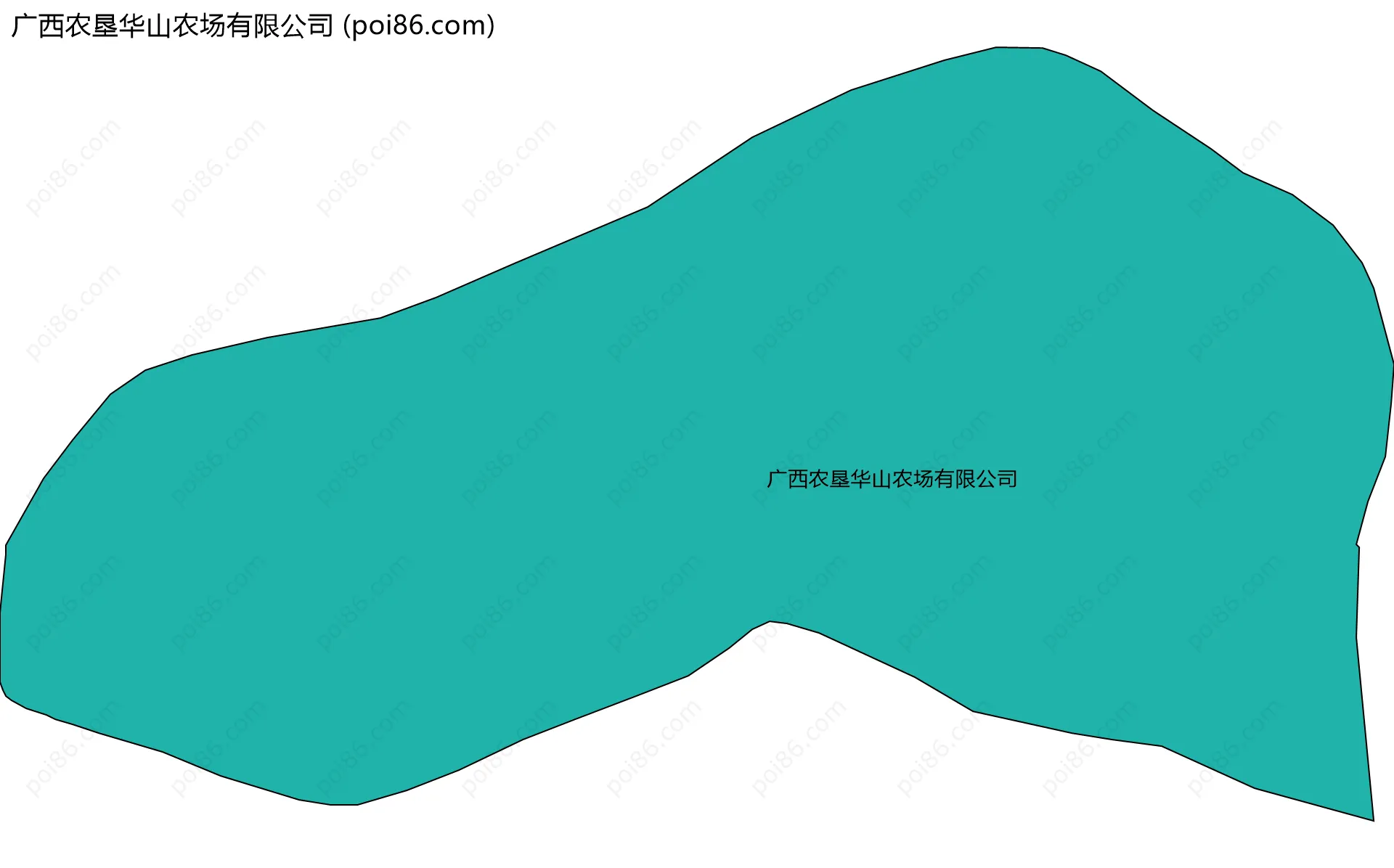 广西农垦华山农场有限公司边界地图