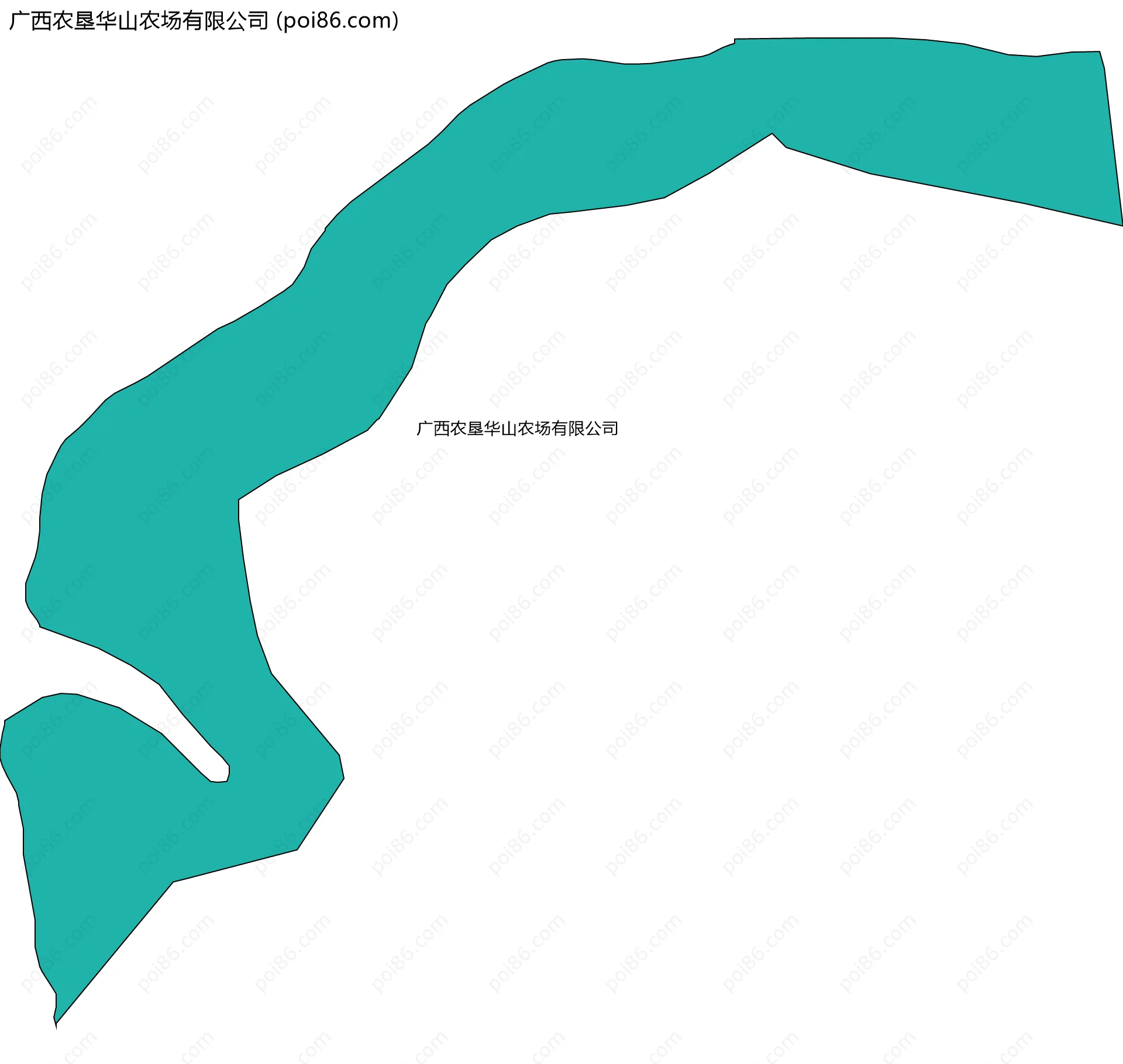 广西农垦华山农场有限公司边界地图