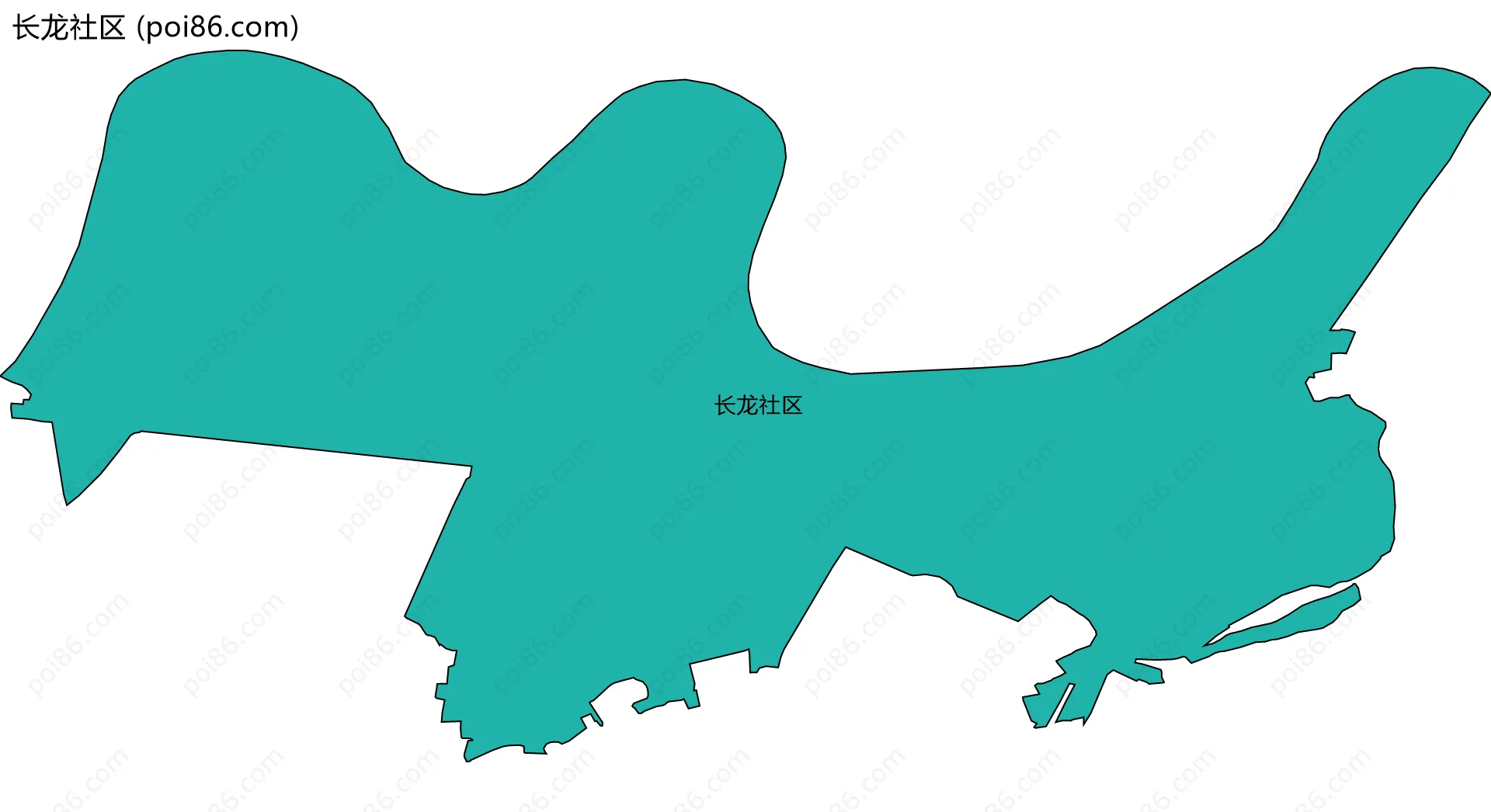 长龙社区边界地图