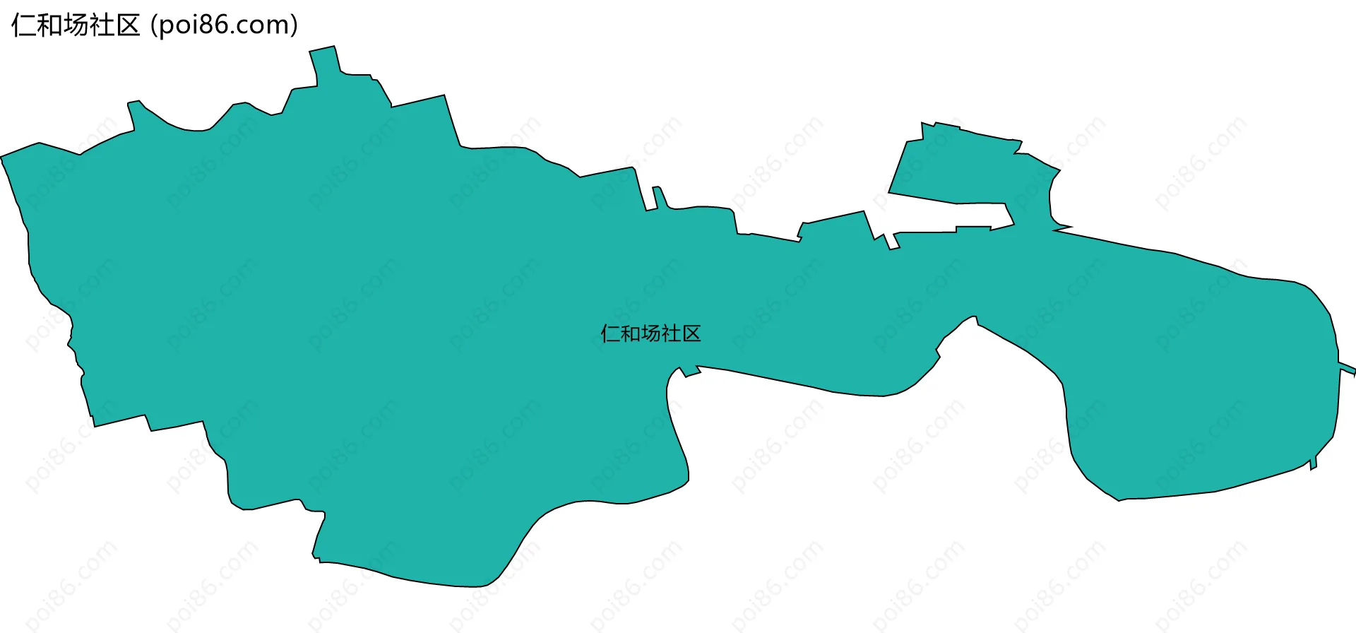 仁和场社区边界地图