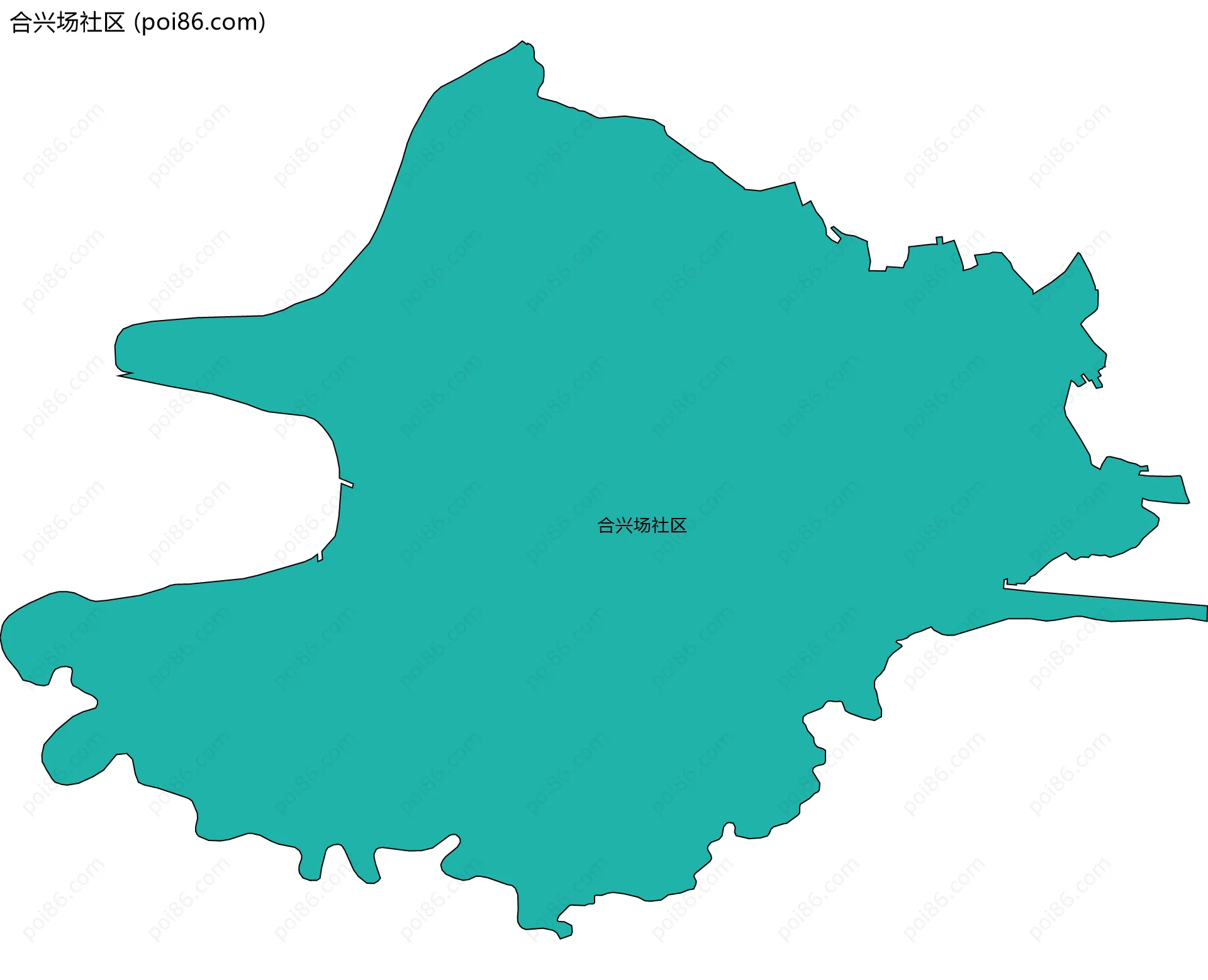 合兴场社区边界地图