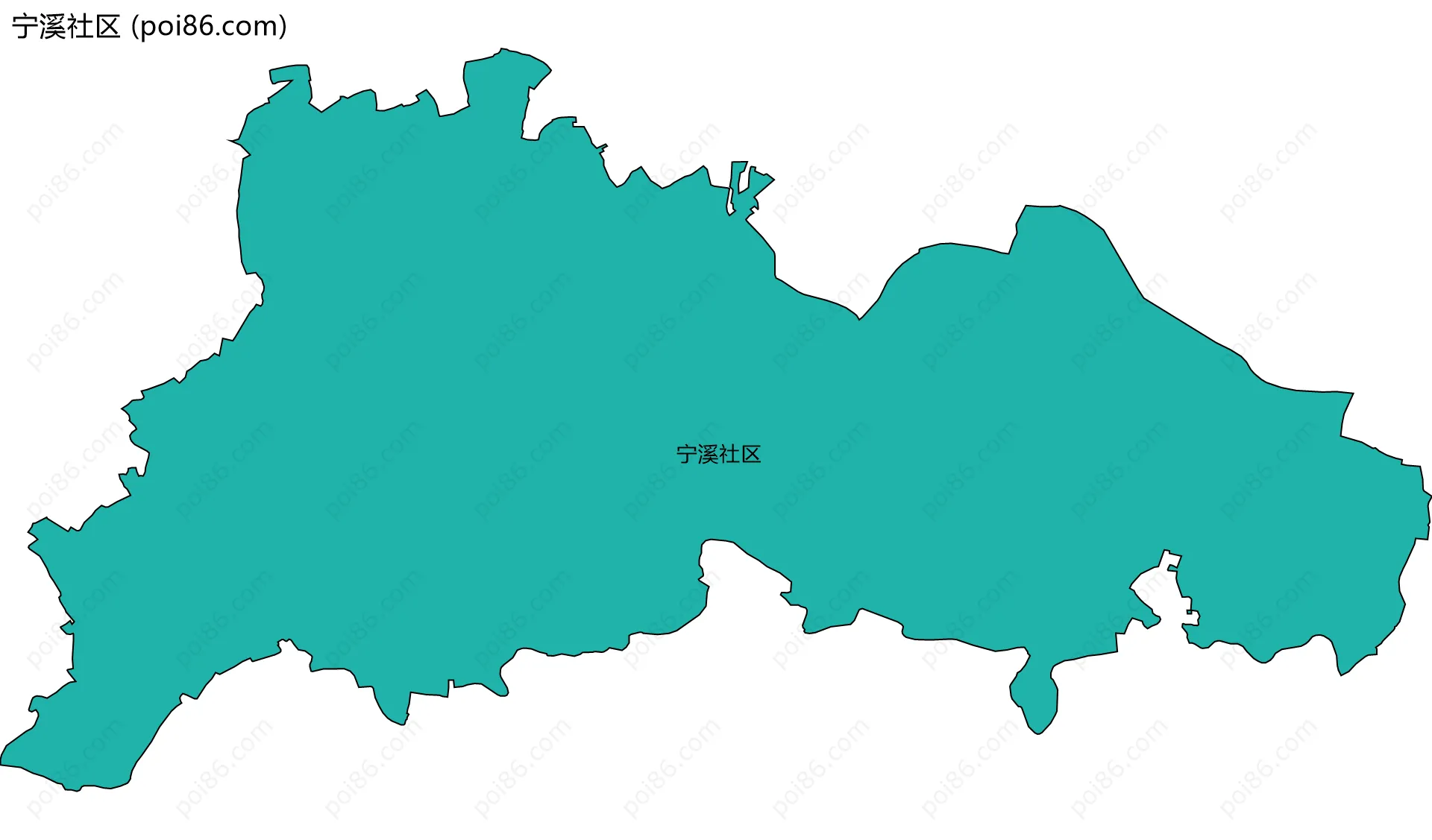 宁溪社区边界地图