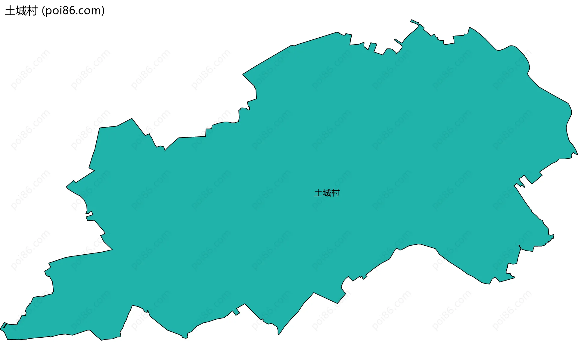 土城村边界地图