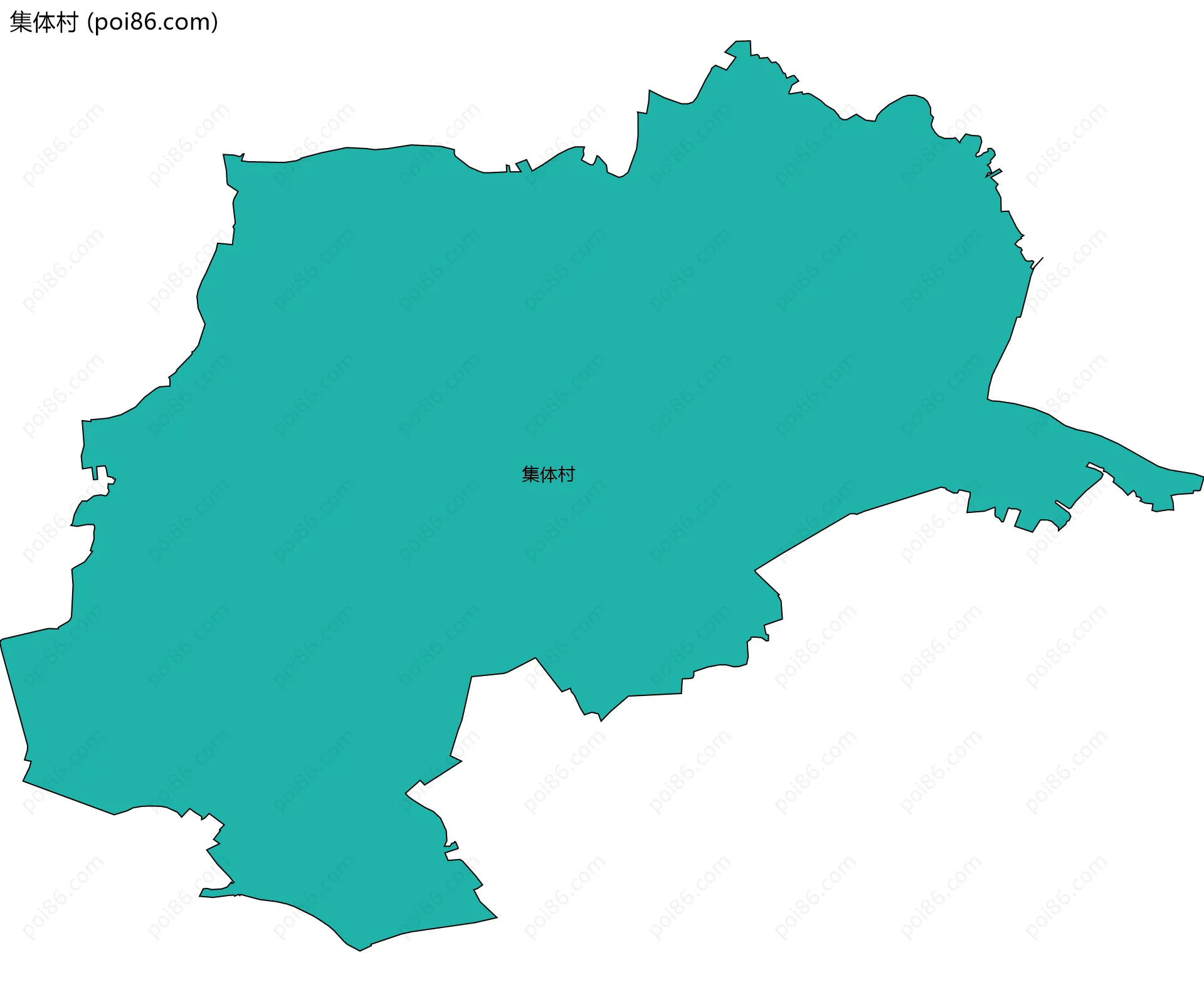 集体村边界地图