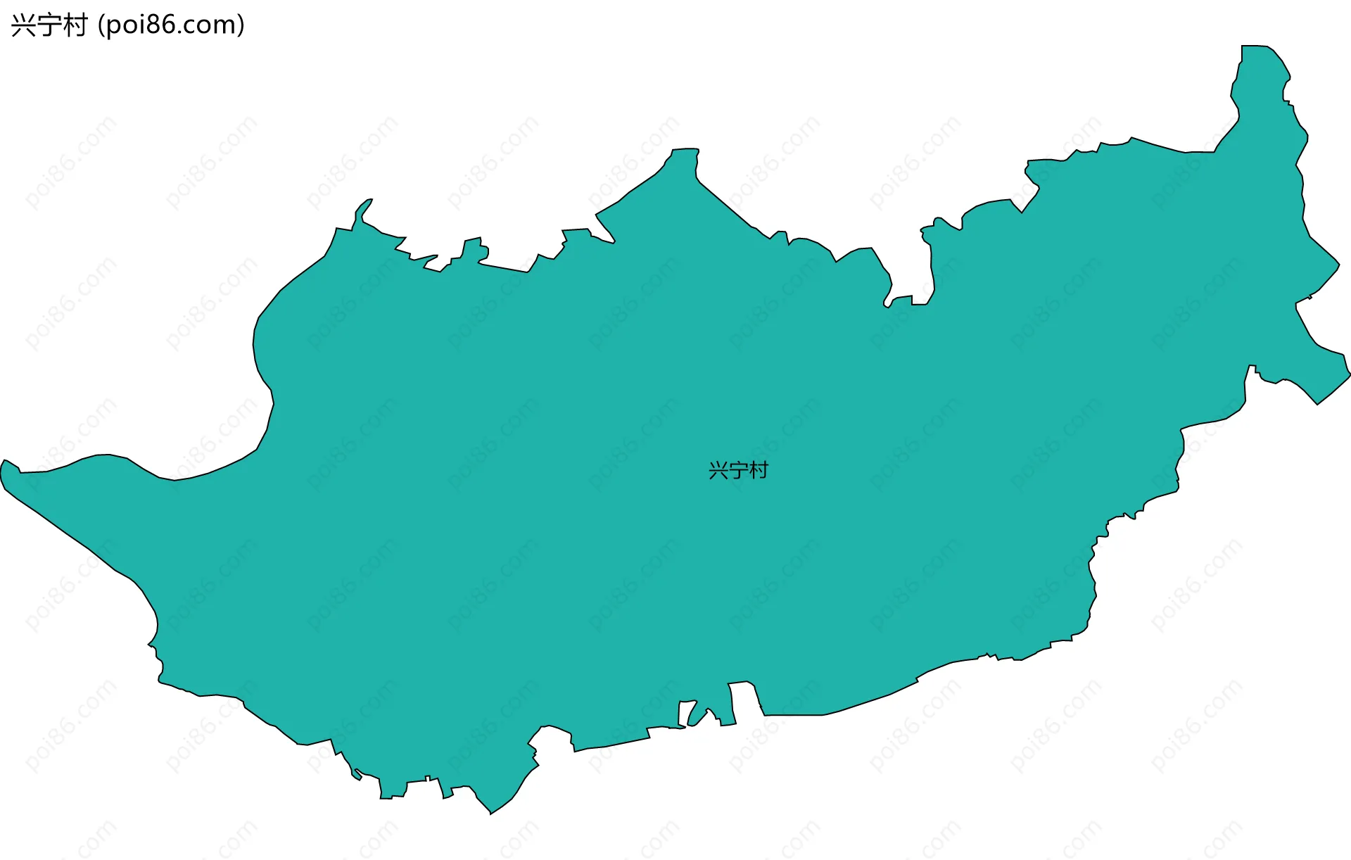 兴宁村边界地图