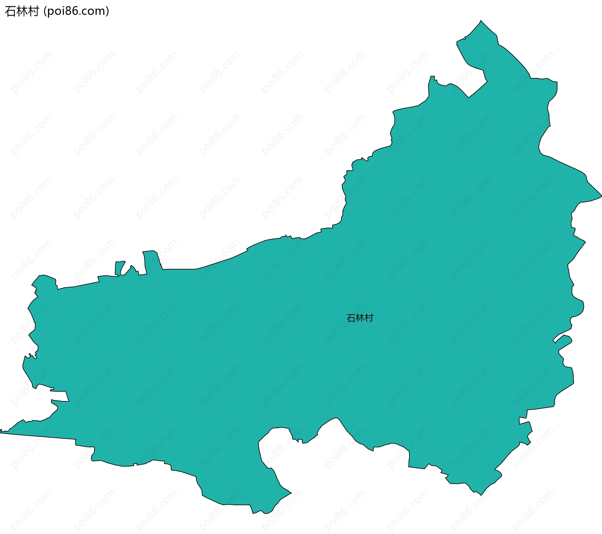 石林村边界地图