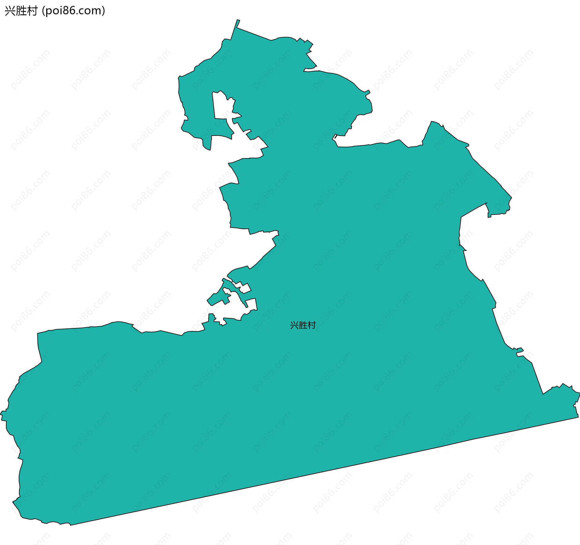 兴胜村边界地图