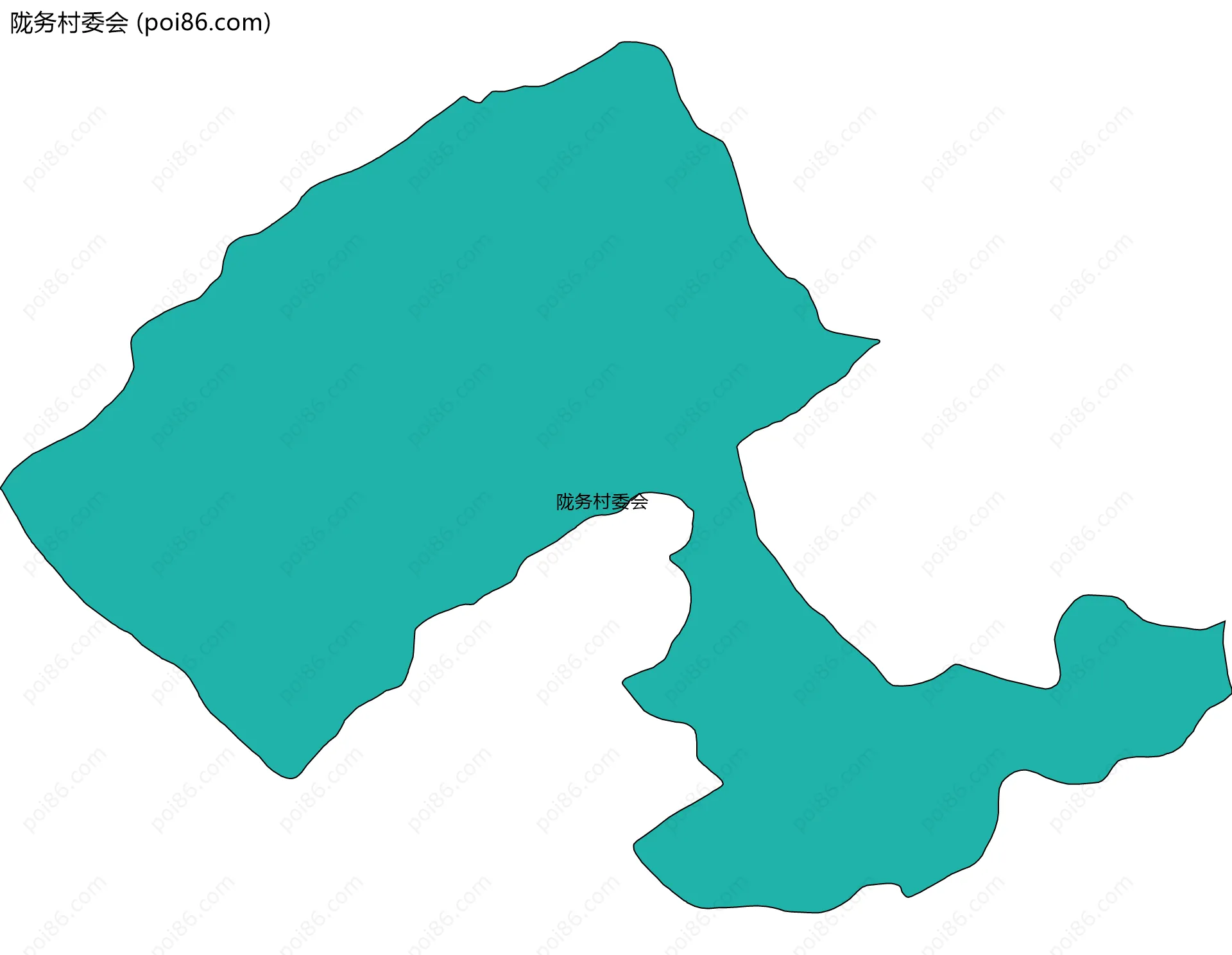 陇务村委会边界地图