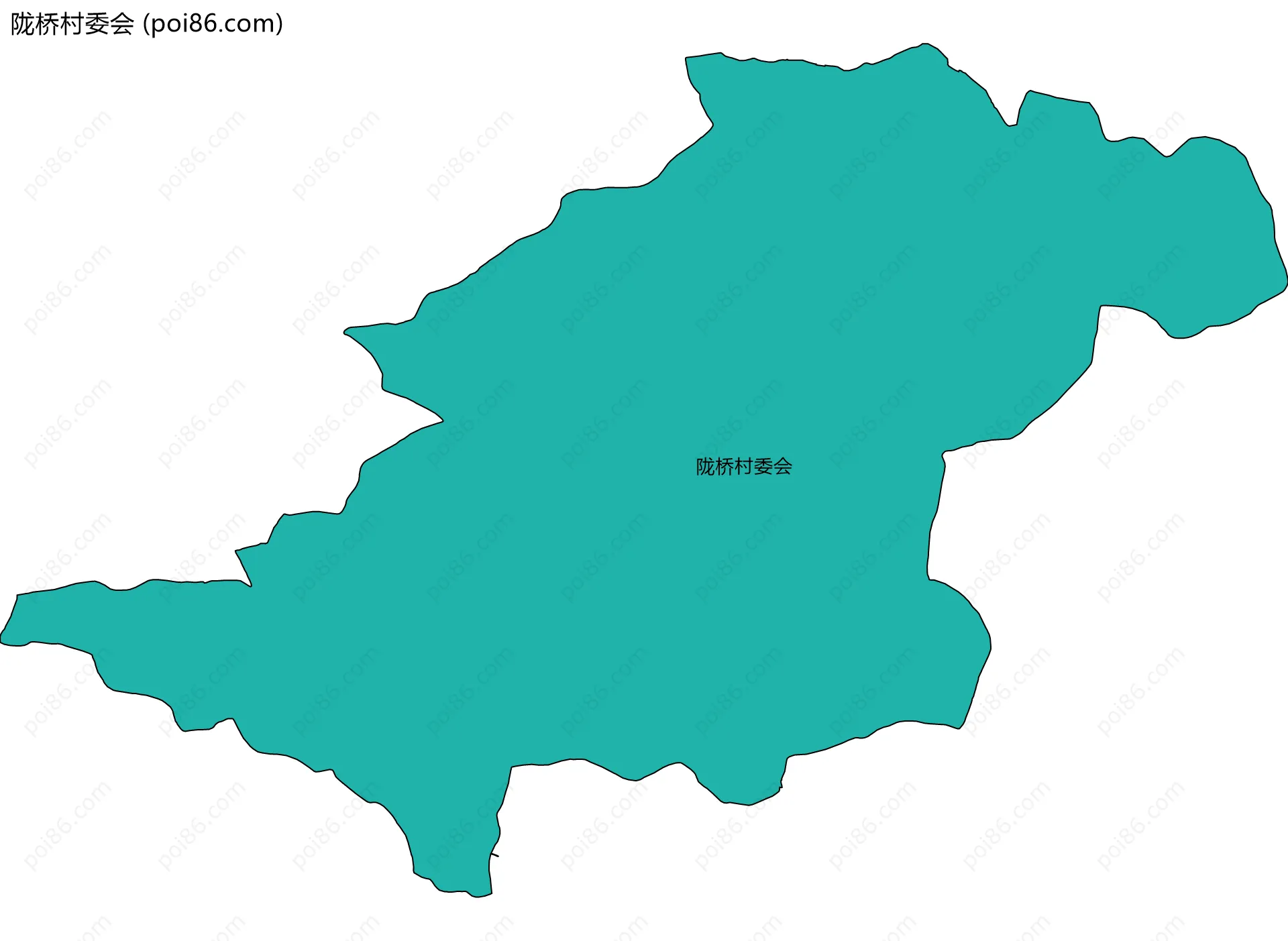 陇桥村委会边界地图