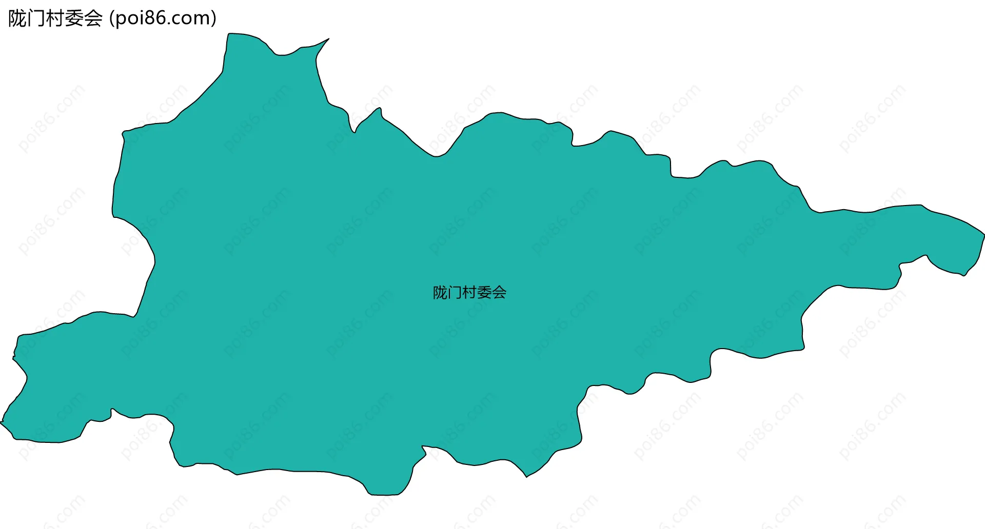 陇门村委会边界地图