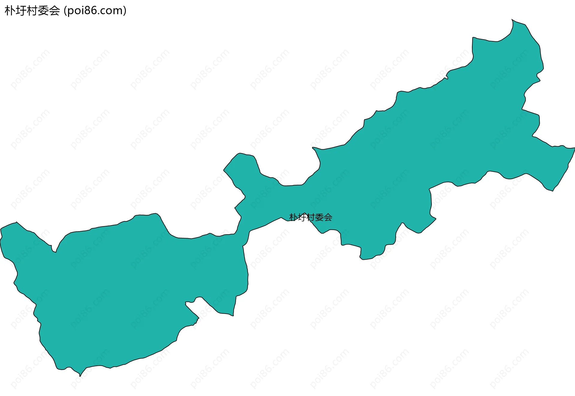 朴圩村委会边界地图