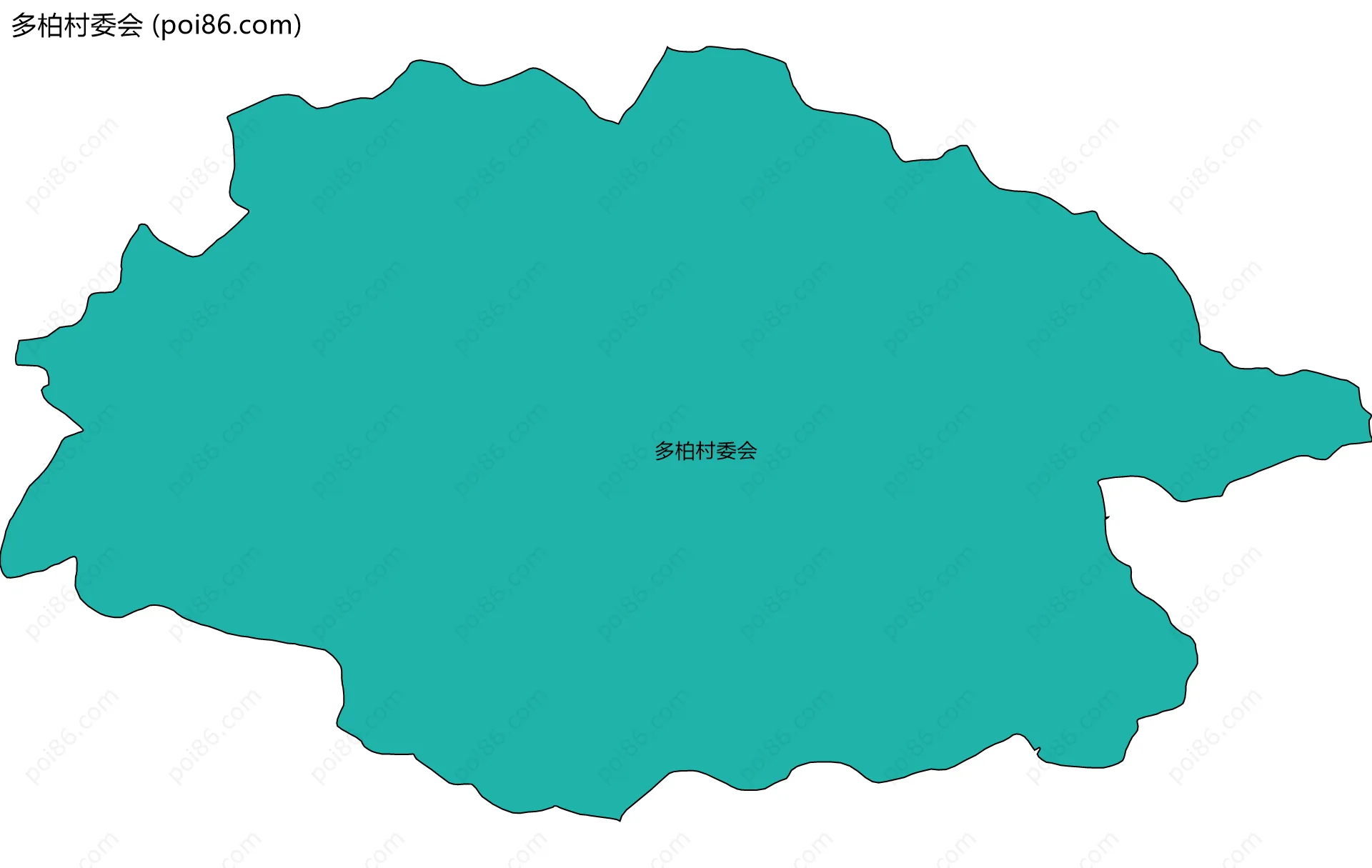 多柏村委会边界地图
