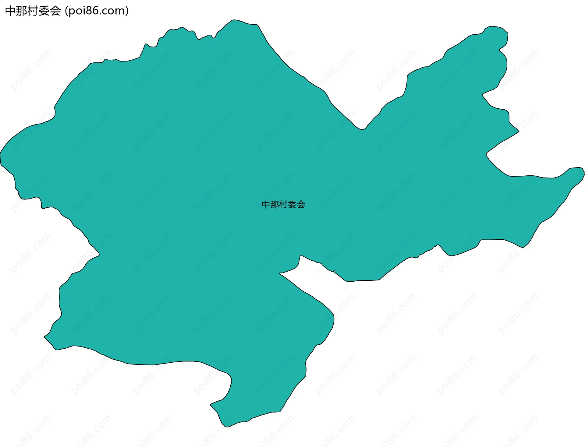 中那村委会边界地图