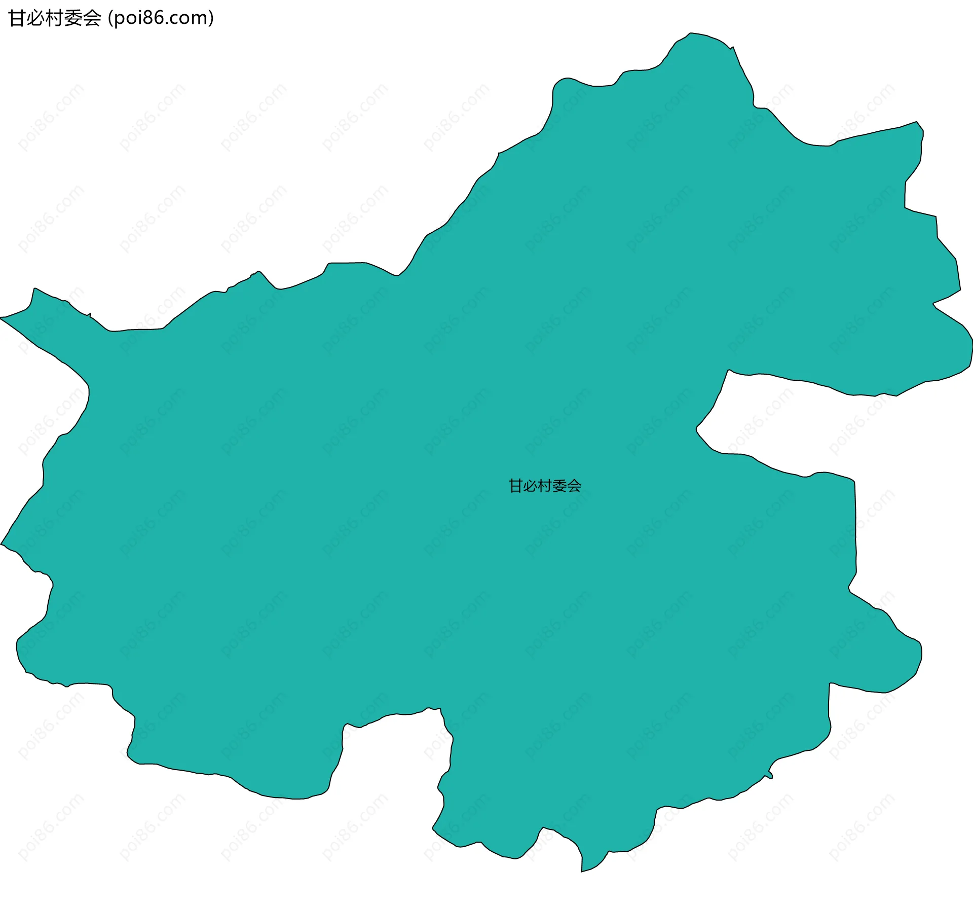 甘必村委会边界地图