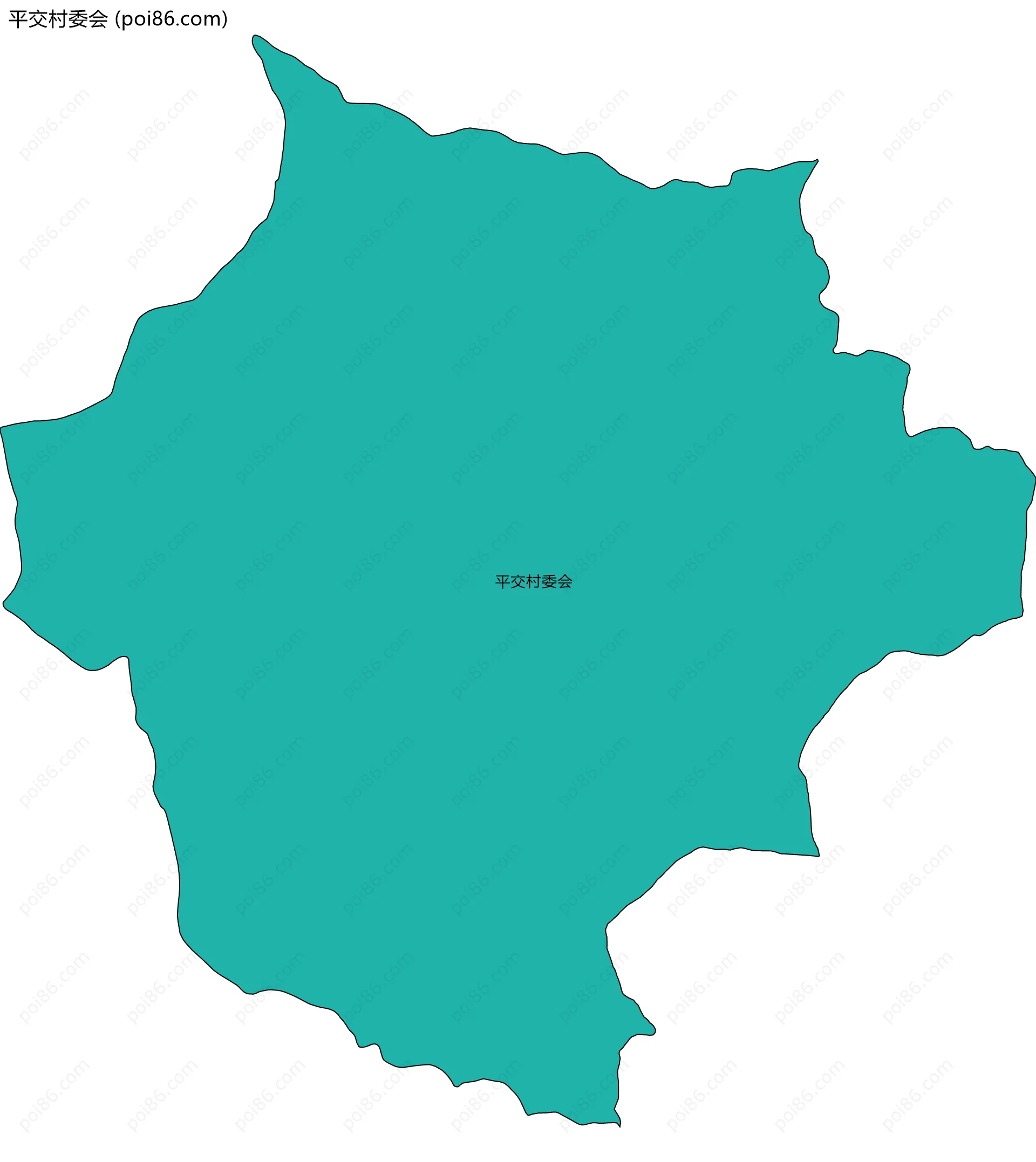 平交村委会边界地图