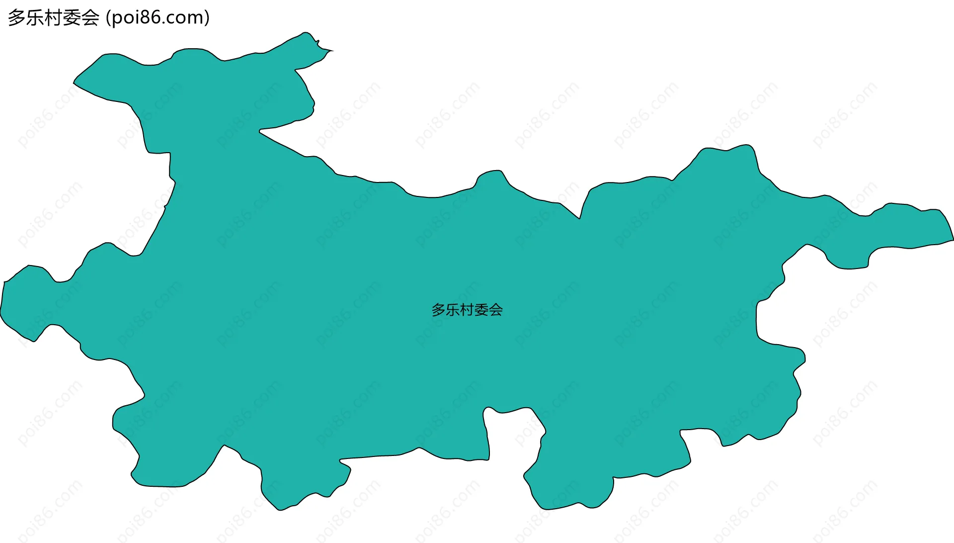 多乐村委会边界地图