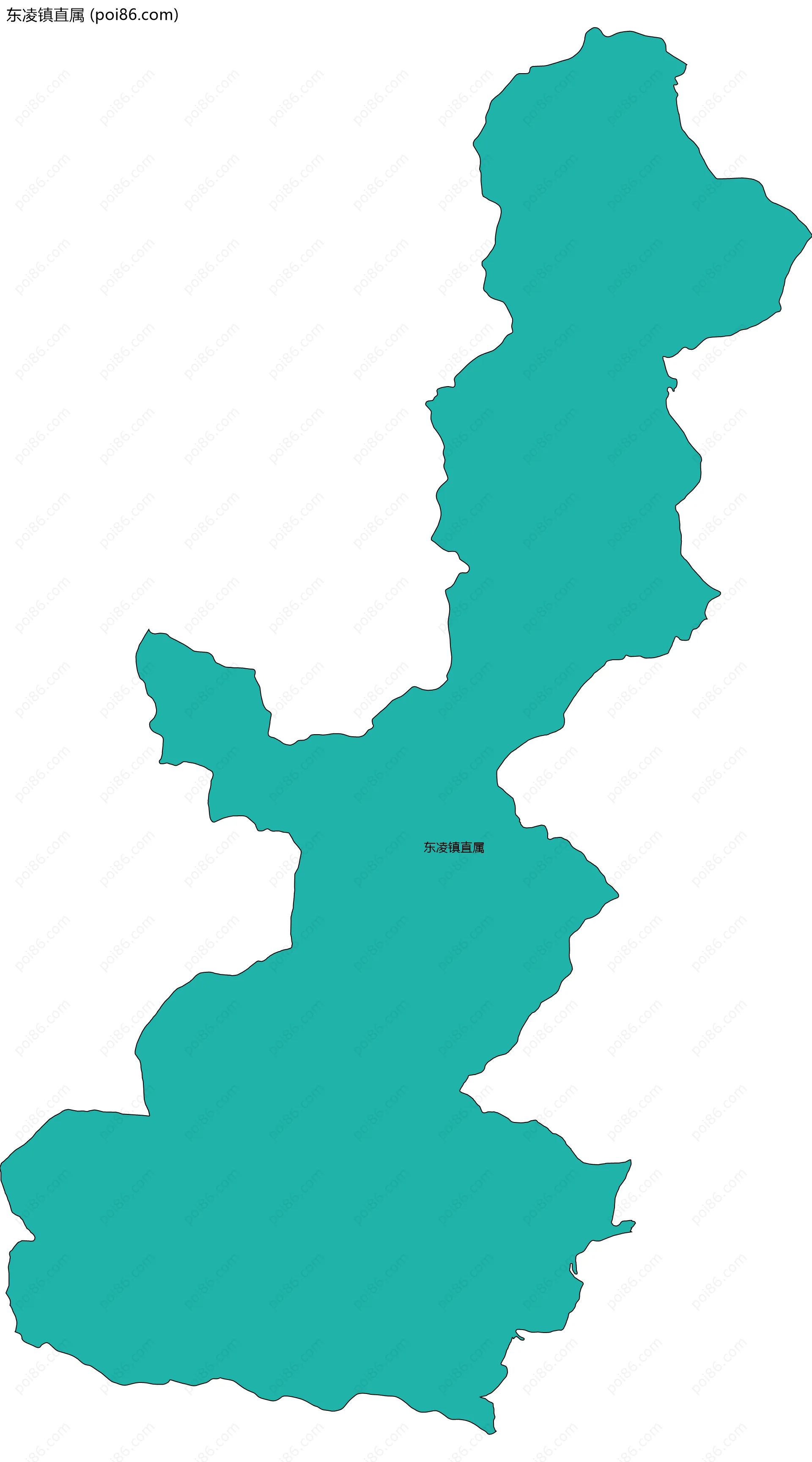 东凌镇直属边界地图