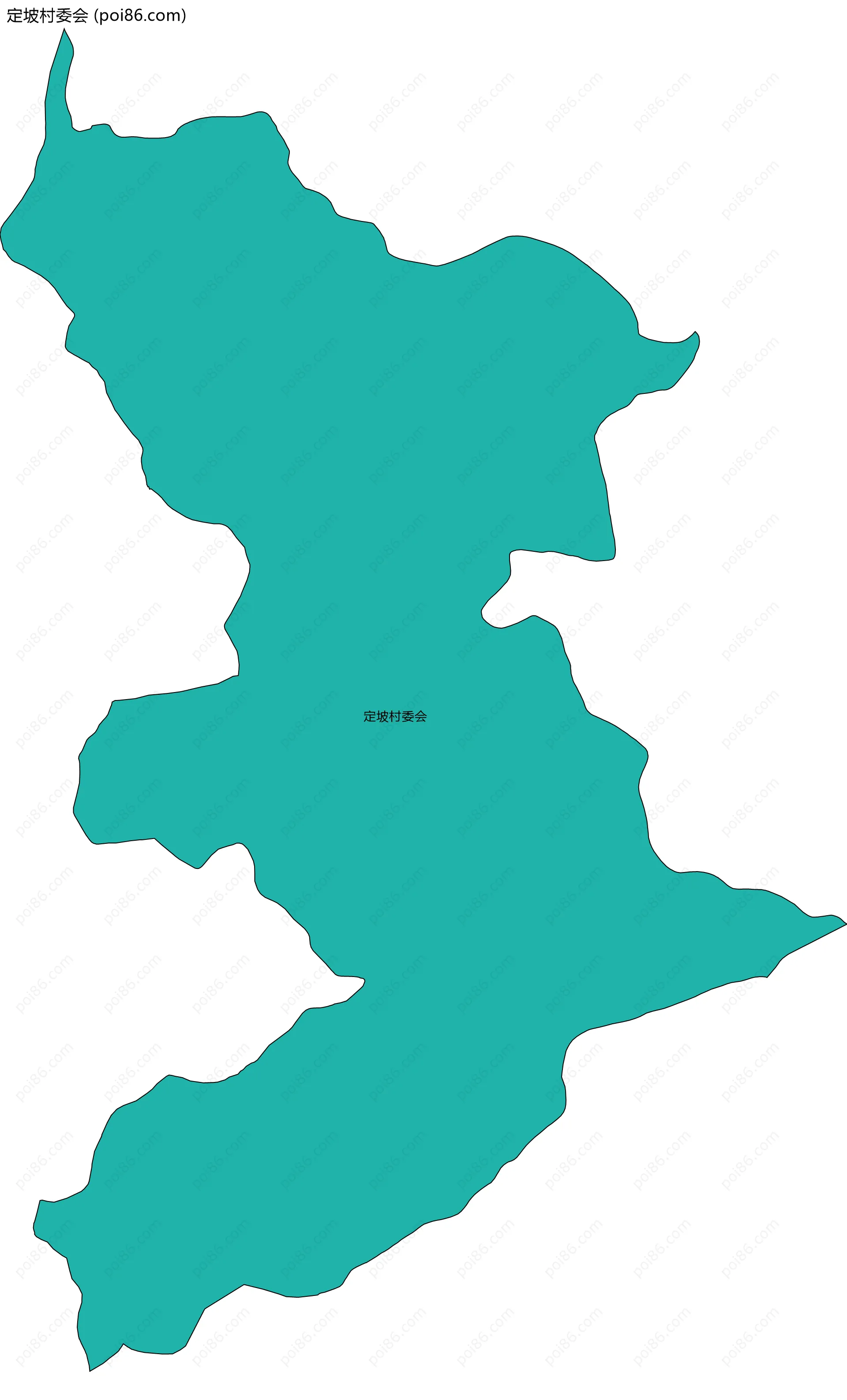 定坡村委会边界地图