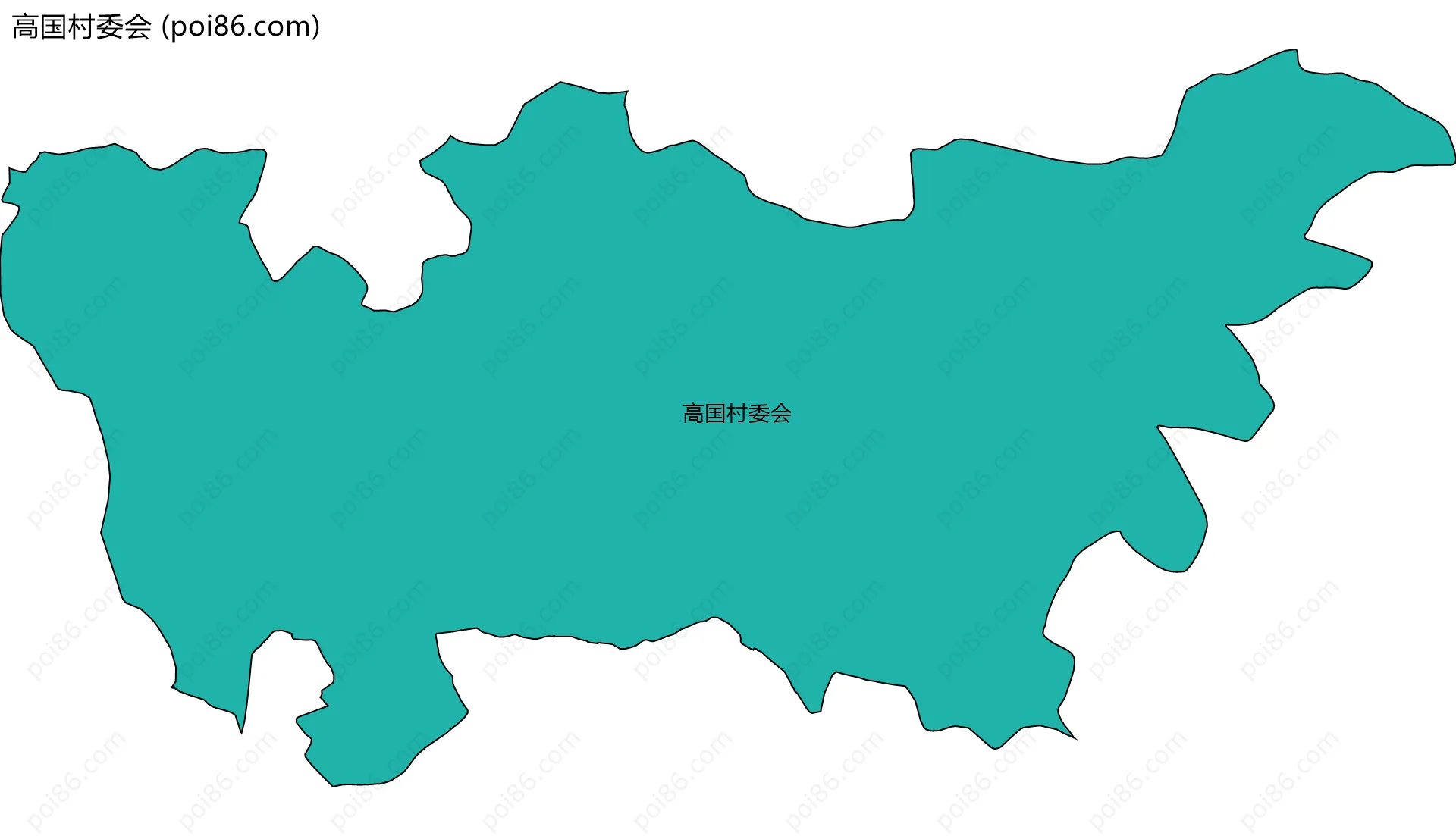 高国村委会边界地图
